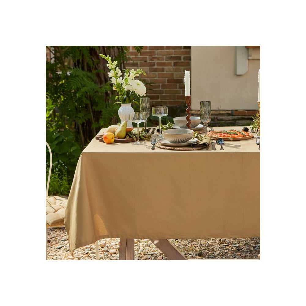 Скатерть Этель Kitchen круглая 146 +/-2 см, цв. бежевый, 100% хл, саржа 250 г/м2 10472174