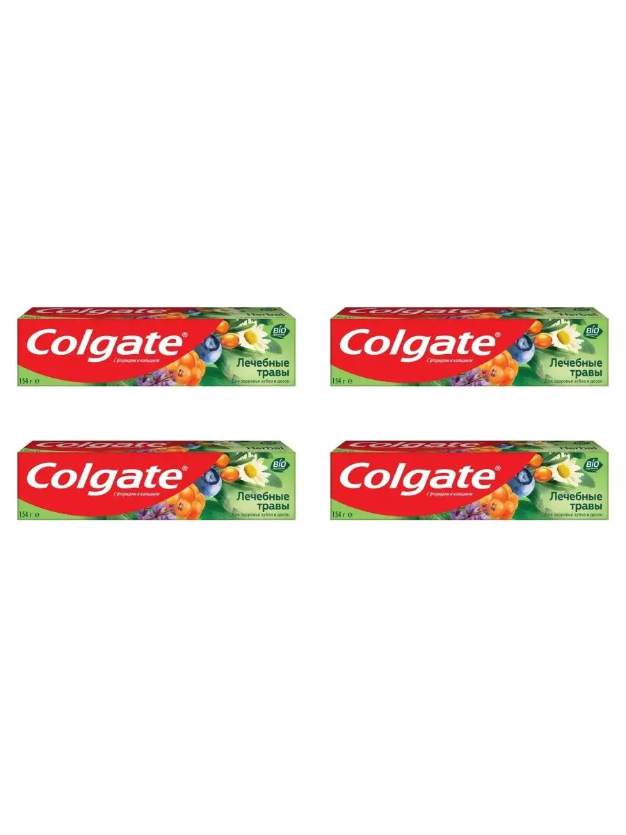 Зубная паста "Colgate" (100 мл) Лечебные Травы  Ромашка/Шалфей/Эвкалипт (12 уп/48 ящ)
