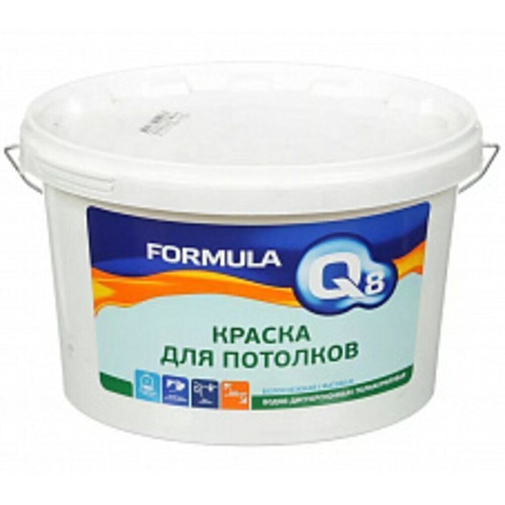 FORMULA Q8 ДЛЯ СТЕН И ПОТОЛКА Краска акриловая водно-дисперсионная БЕЛАЯ МАТОВАЯ 1,4 кг.