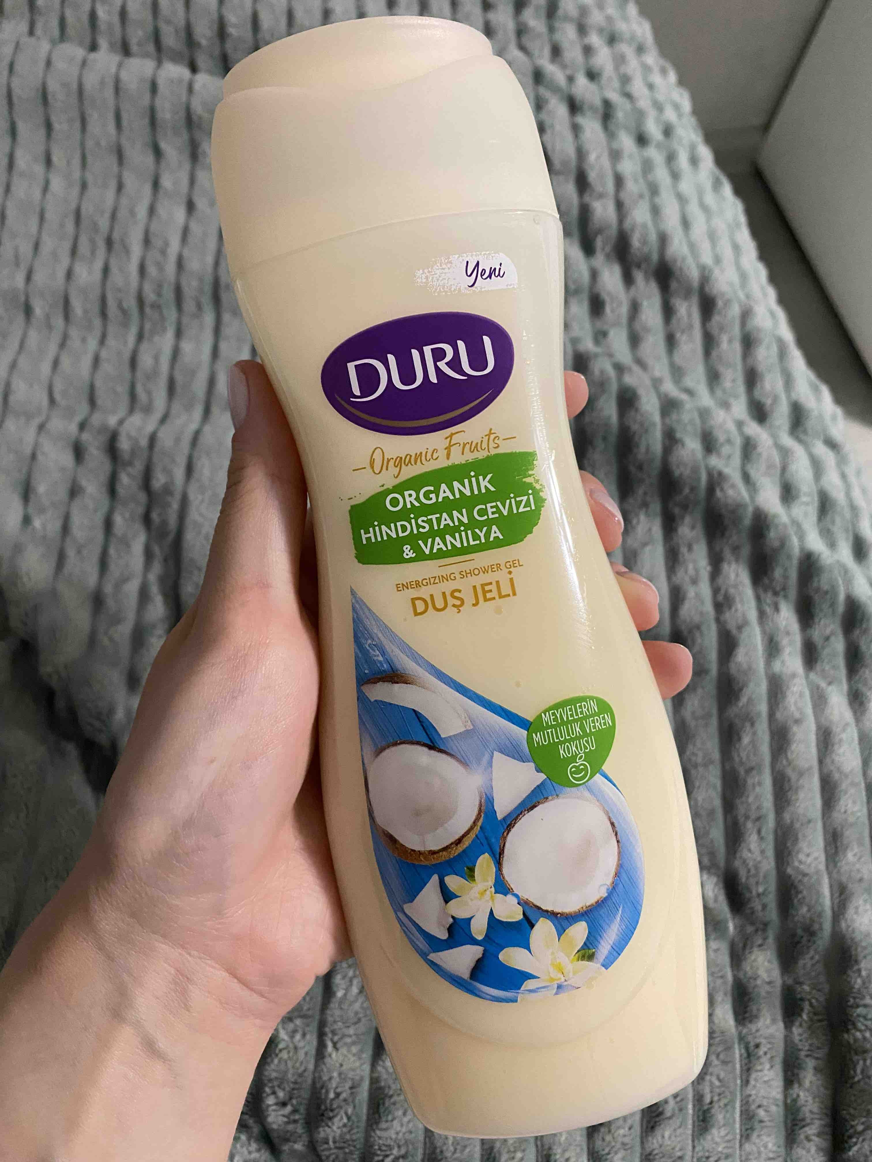 Гель для душа "Duru Organic Fruit" (450 мл) Ваниль и Кокос / обладает питательными и смягчающими сво
