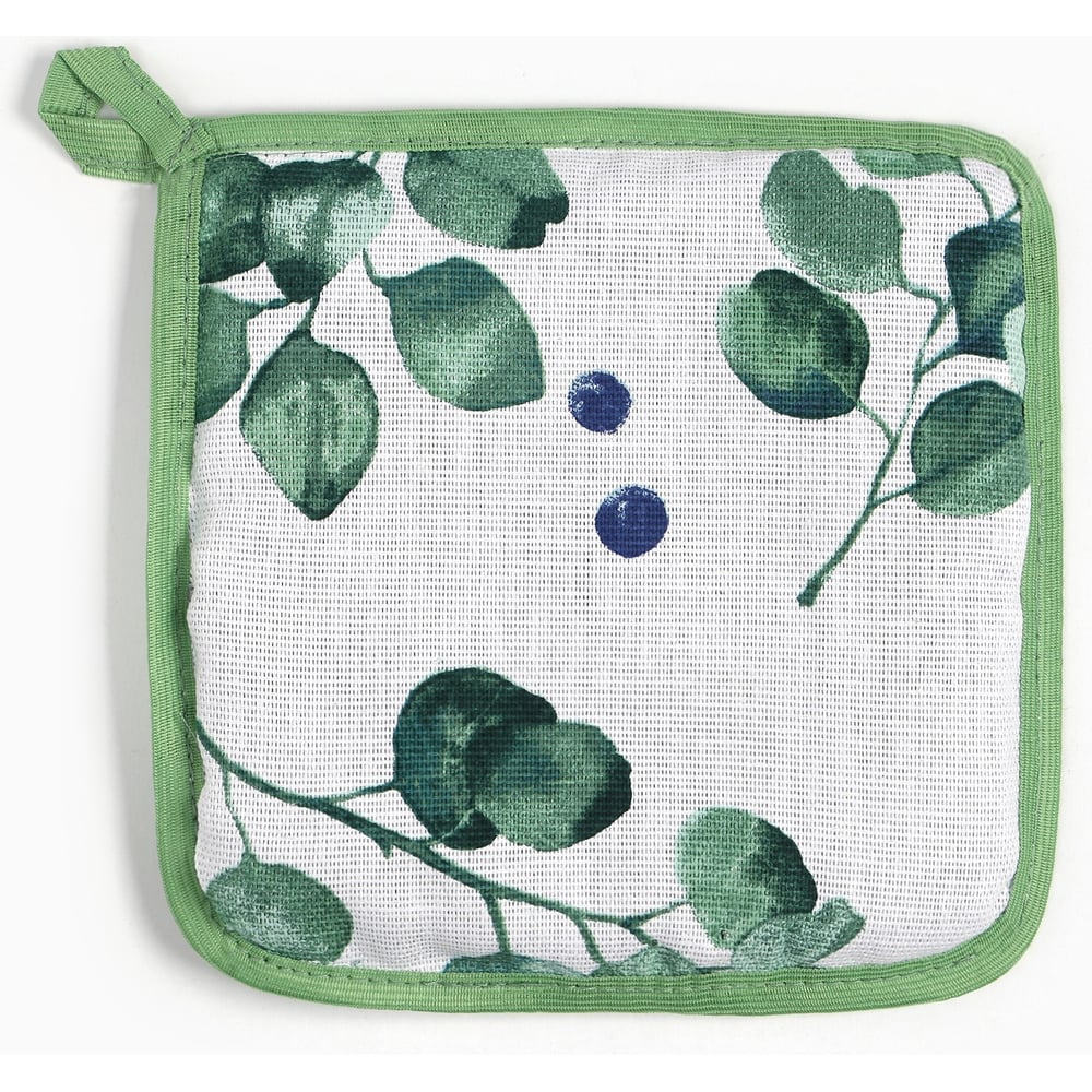 Прихватка "Доляна" Eucalyptus 19х19см,100%хл, рогожка 164 гр/м2 7584033