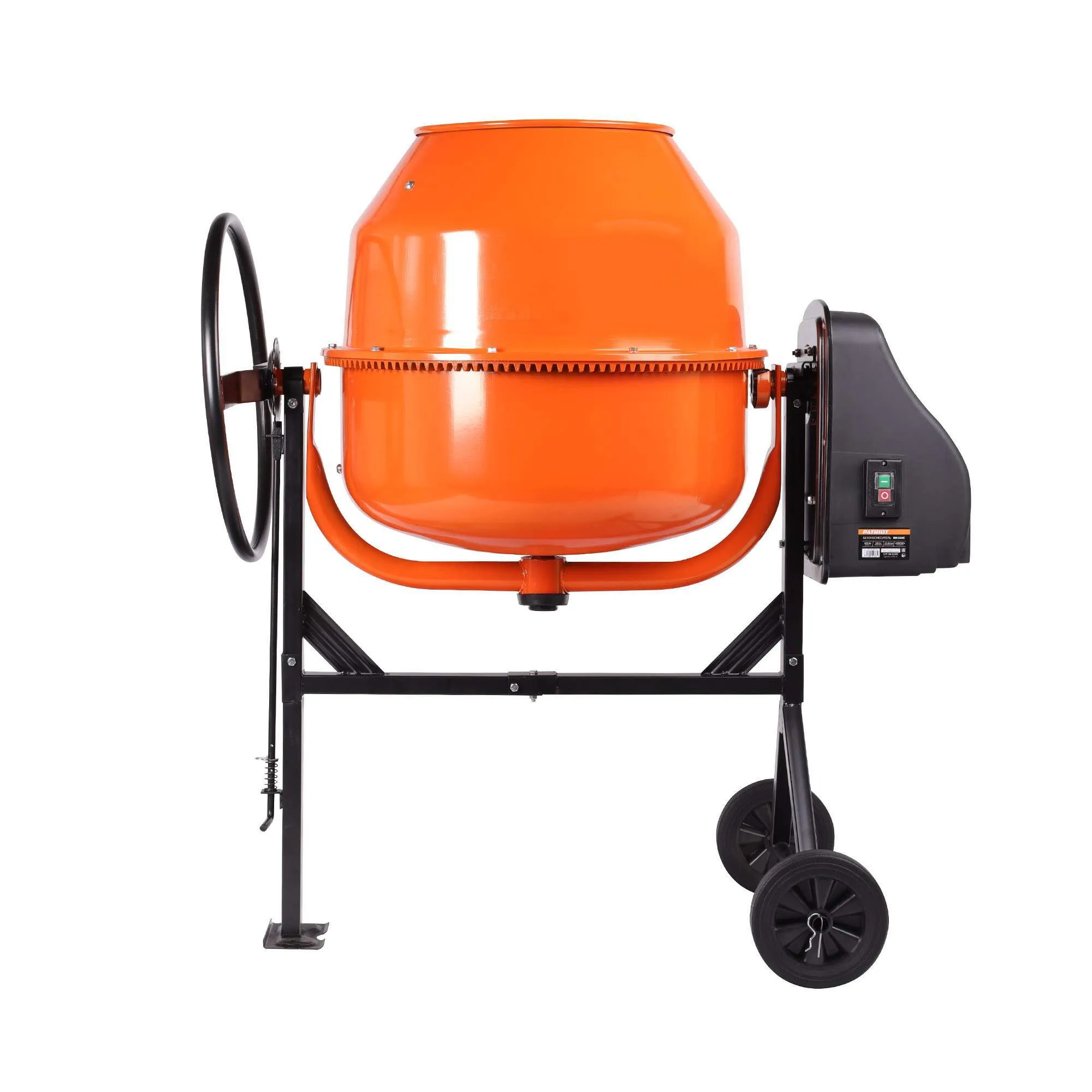 БЕТОНОСМЕСИТЕЛЬ PATRIOT BM 228C, 220 кг готовой смеси, венец - чугун