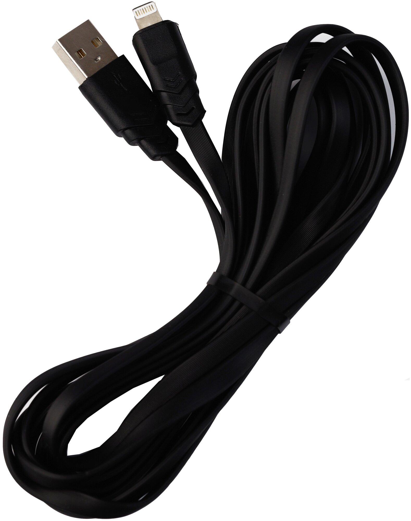 Дата-кабель USB - 8 pin, 2А, 3м, черный адная 3