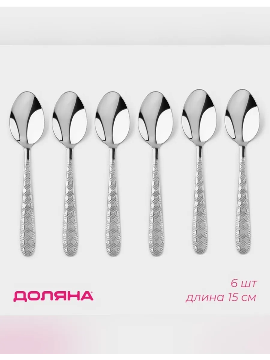 Набор чайных ложек 6шт. КН-1183 (100)