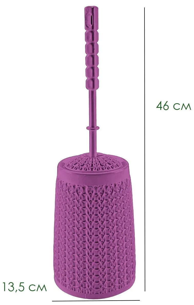 Ерш для туалета WC вязаный узор бел (24) шт Dunya