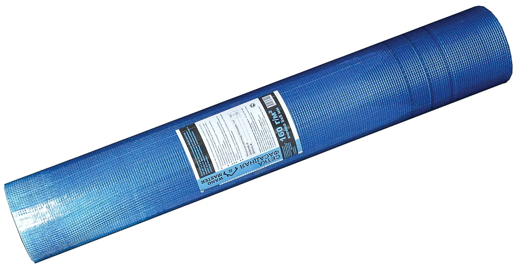 Стеклосетка фасадная "WAND MASTER" яч. 5*5 160 г/м2 ( 10 м2 ) СИНЯЯ /15шт
