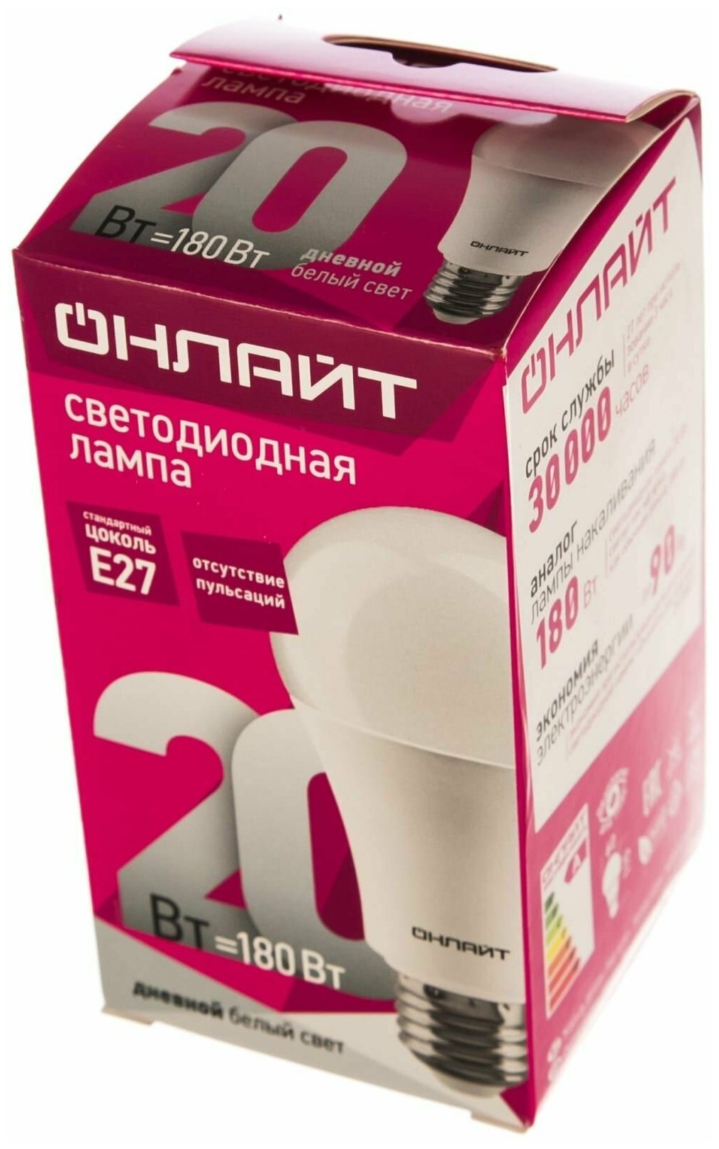 Лампа ОНЛАЙТ 61 151 OLL-A60-15-230-6.5K-E27