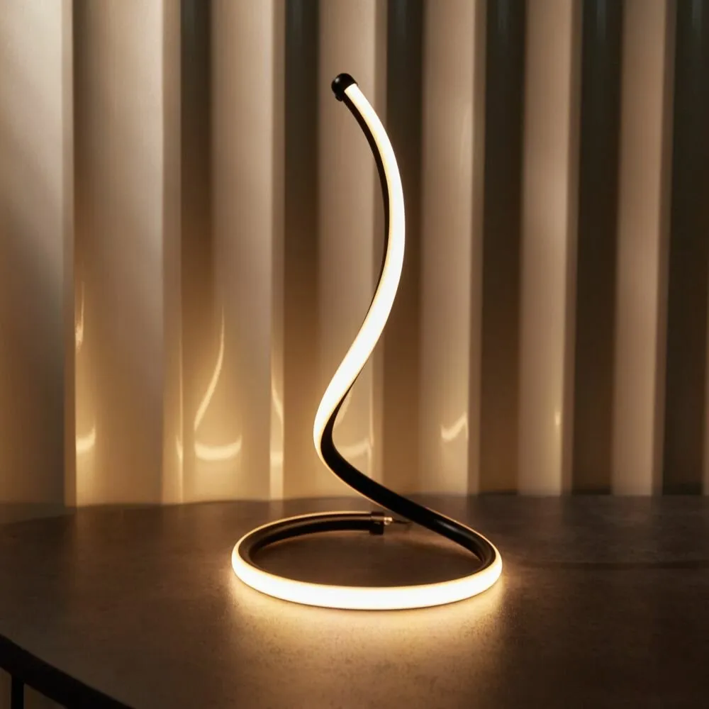 Светильник декоративный Spiral Duo. LED, 2BT, 3000K, 5B, черный REXANT