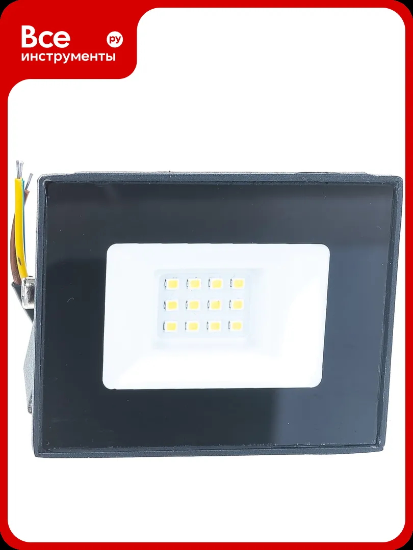 Св-к прожектор LED ЭРА LPR-10W 023-0-65K-010 10Bт 6500K М черный (40шт) (Р)