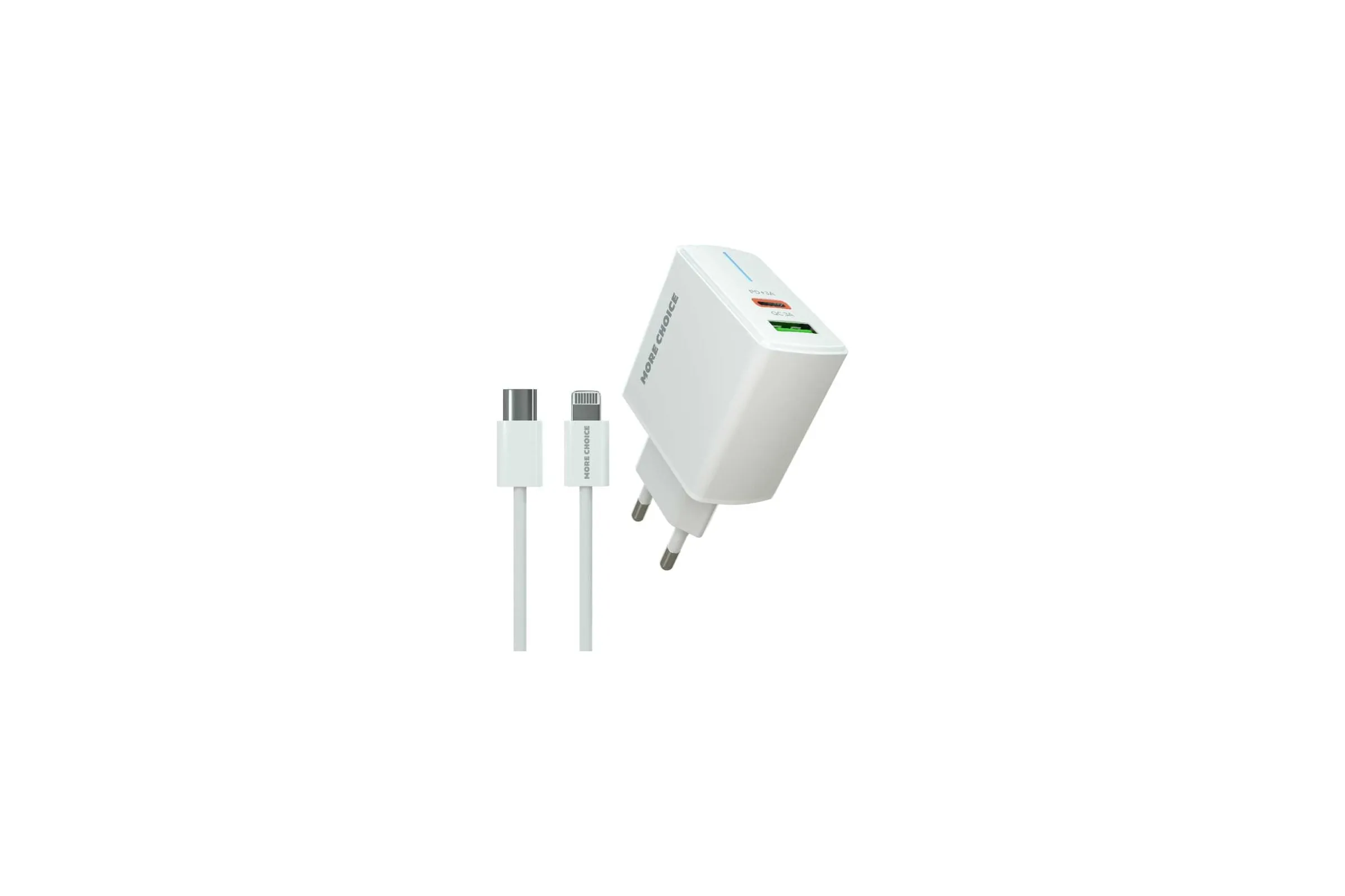 сетевое зар. устр-во б/каб MRM-820C 38W (1USB+TC) PD20W QC3.0