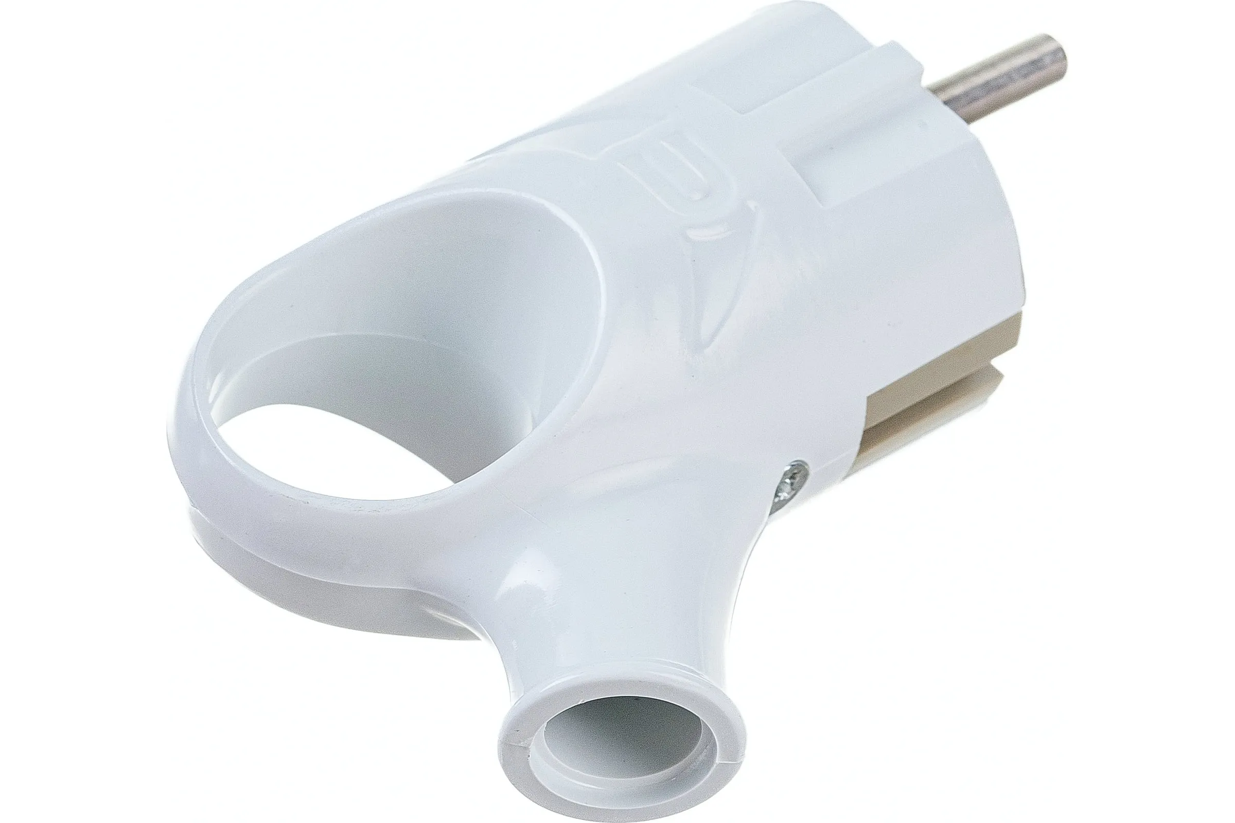 Вилка угловая с/з белая,