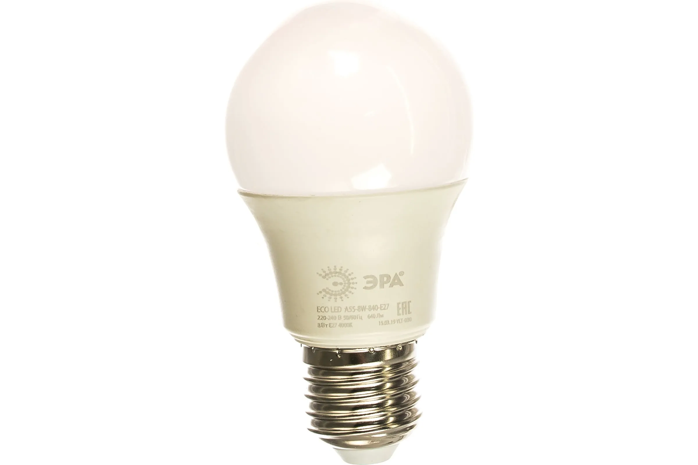 Лампа ЭРА ECO LED smd A55 8W-865-E27