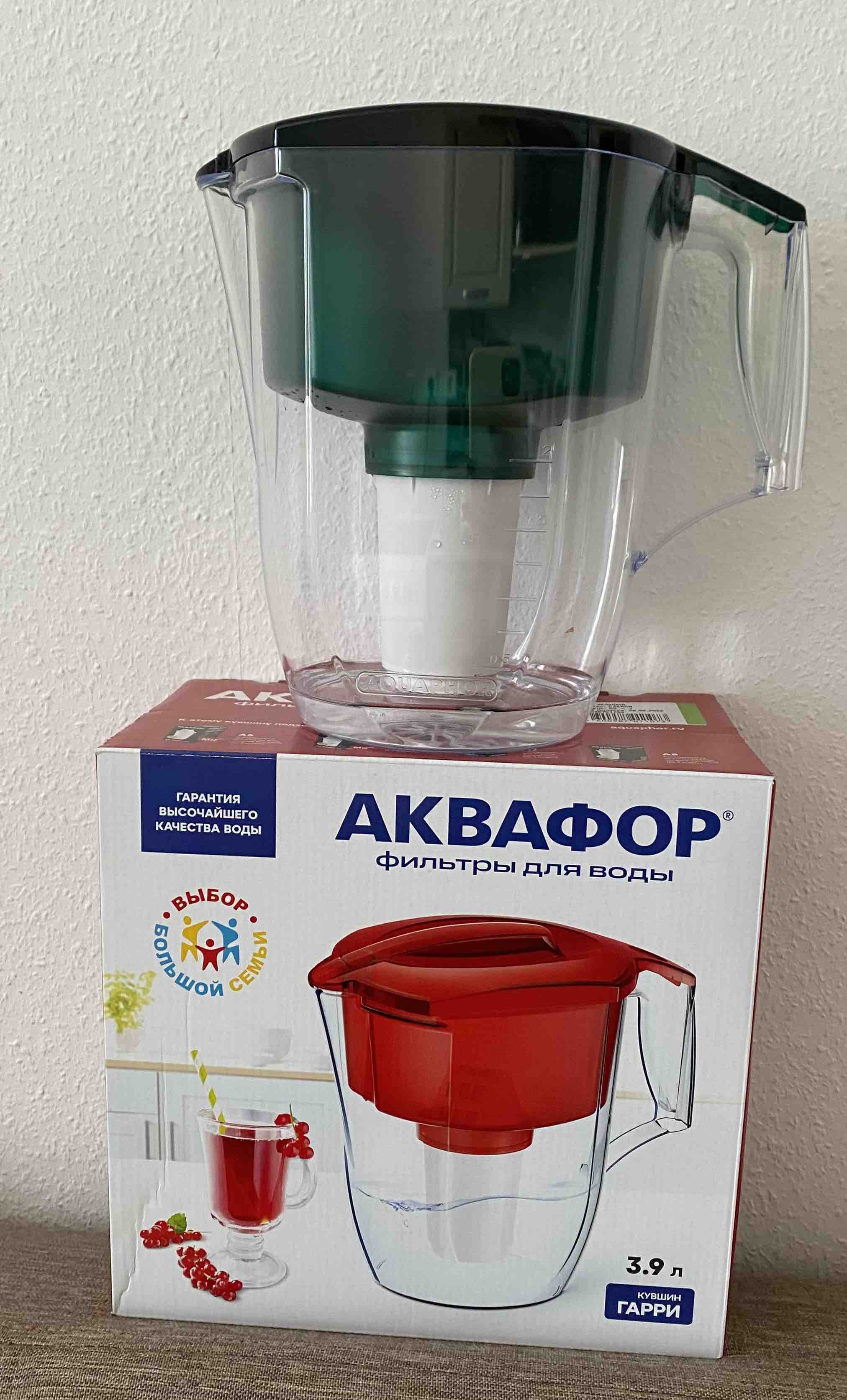 Фильтр-Кувшин Аквафор Гарри А5 ДМ (зеленый) воронка 1,6л / кувшин 3,9л +доп. модуль, арт.516512