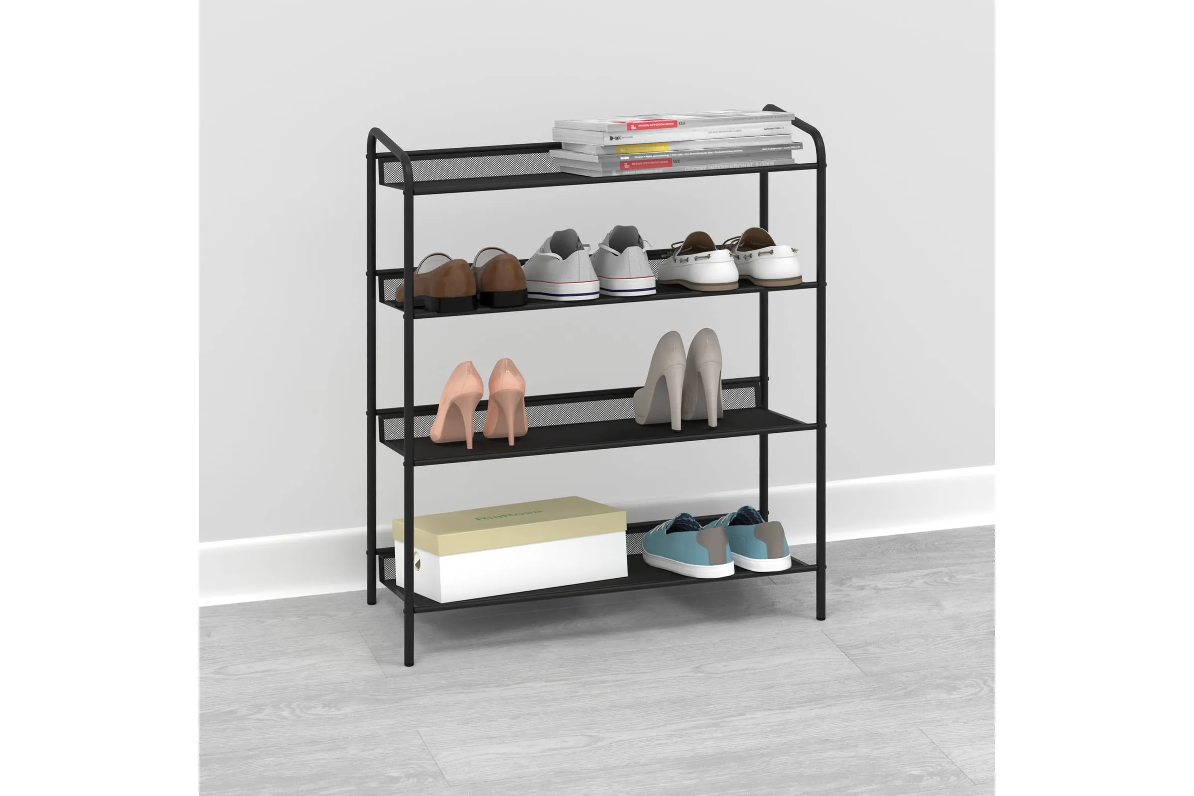 Подставка для обуви "Женева 24" (GENEVA 24 shoe rack) (Черный)