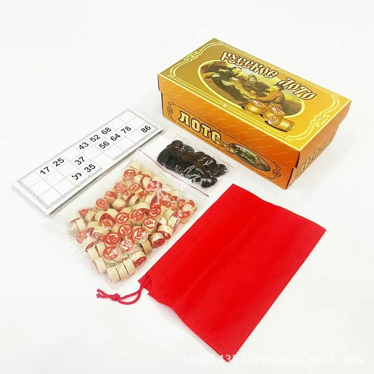 Лото (для всей семьи), 24 карточки, 90 фишек, 0010