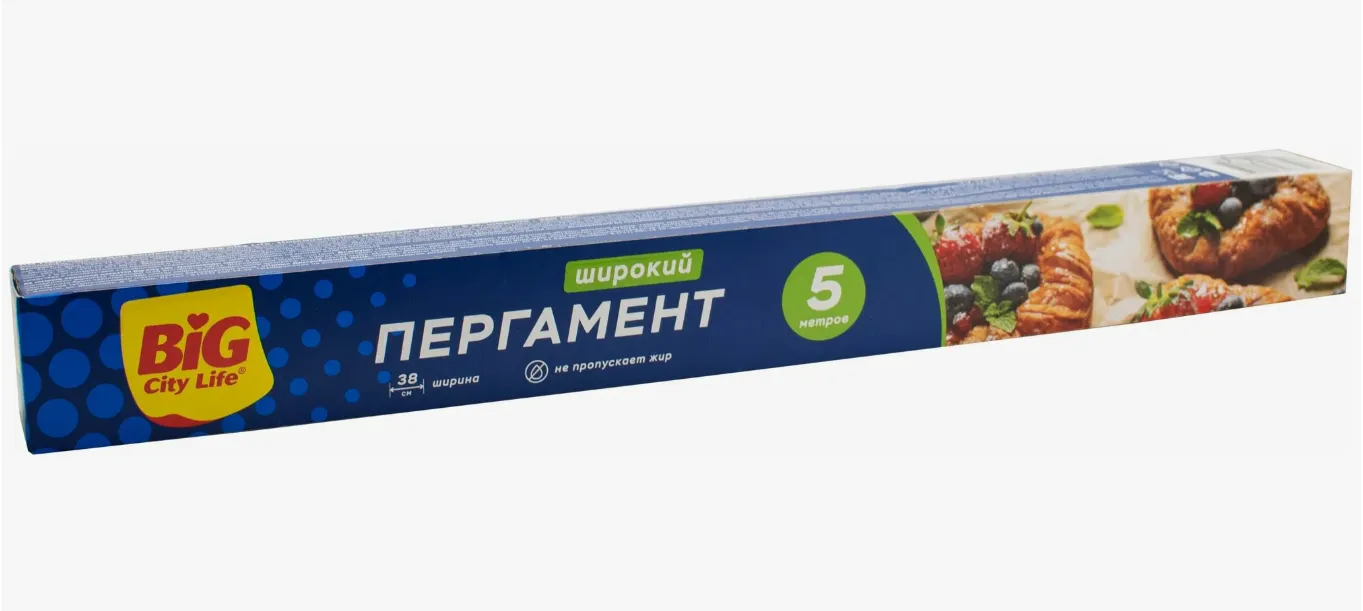 Пергамент д/выпечки 50м*38см в пленке