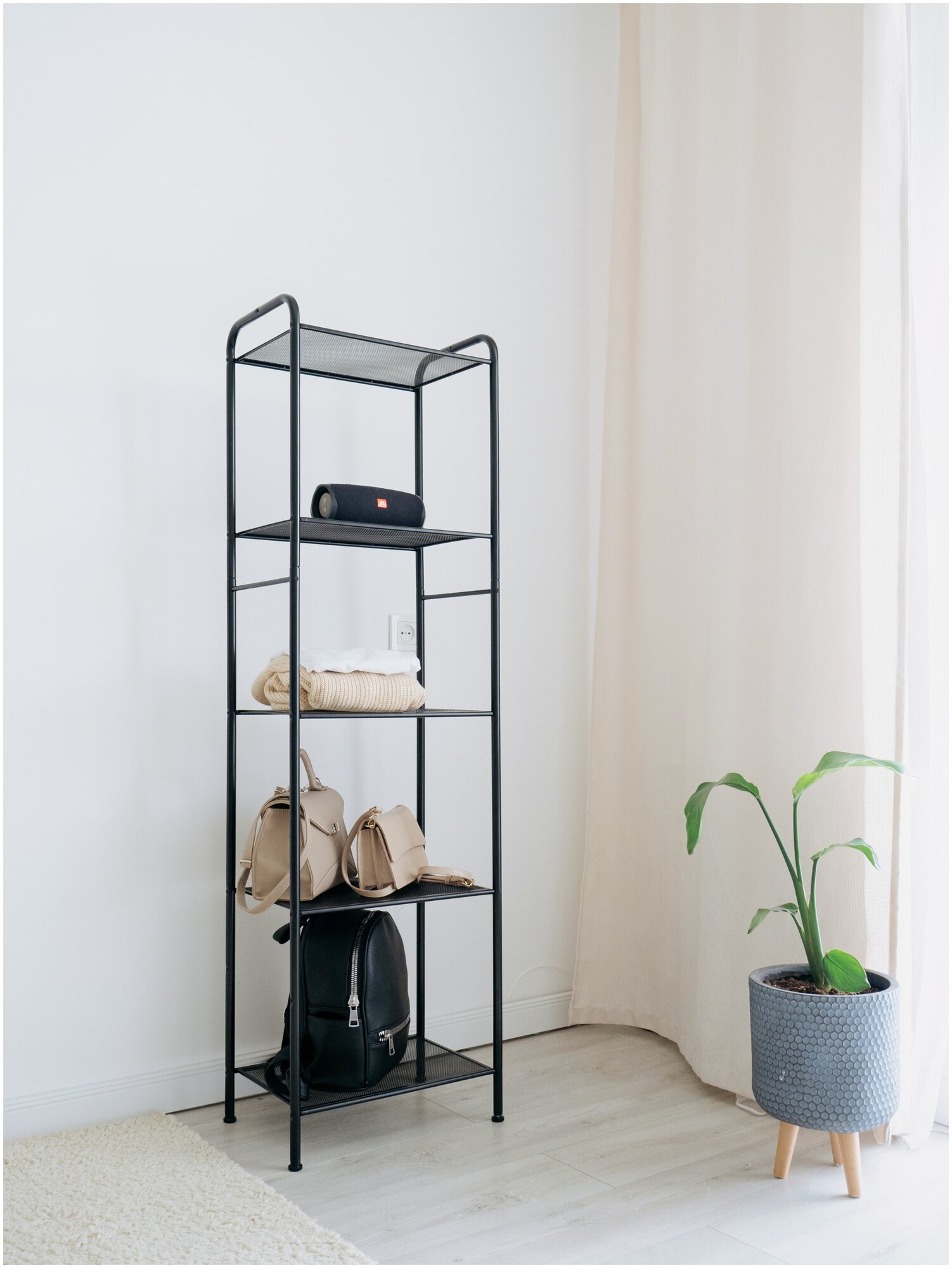 Стеллаж "Валенсия 15" (VALENCIA 15 Shelf rack) (Графит)