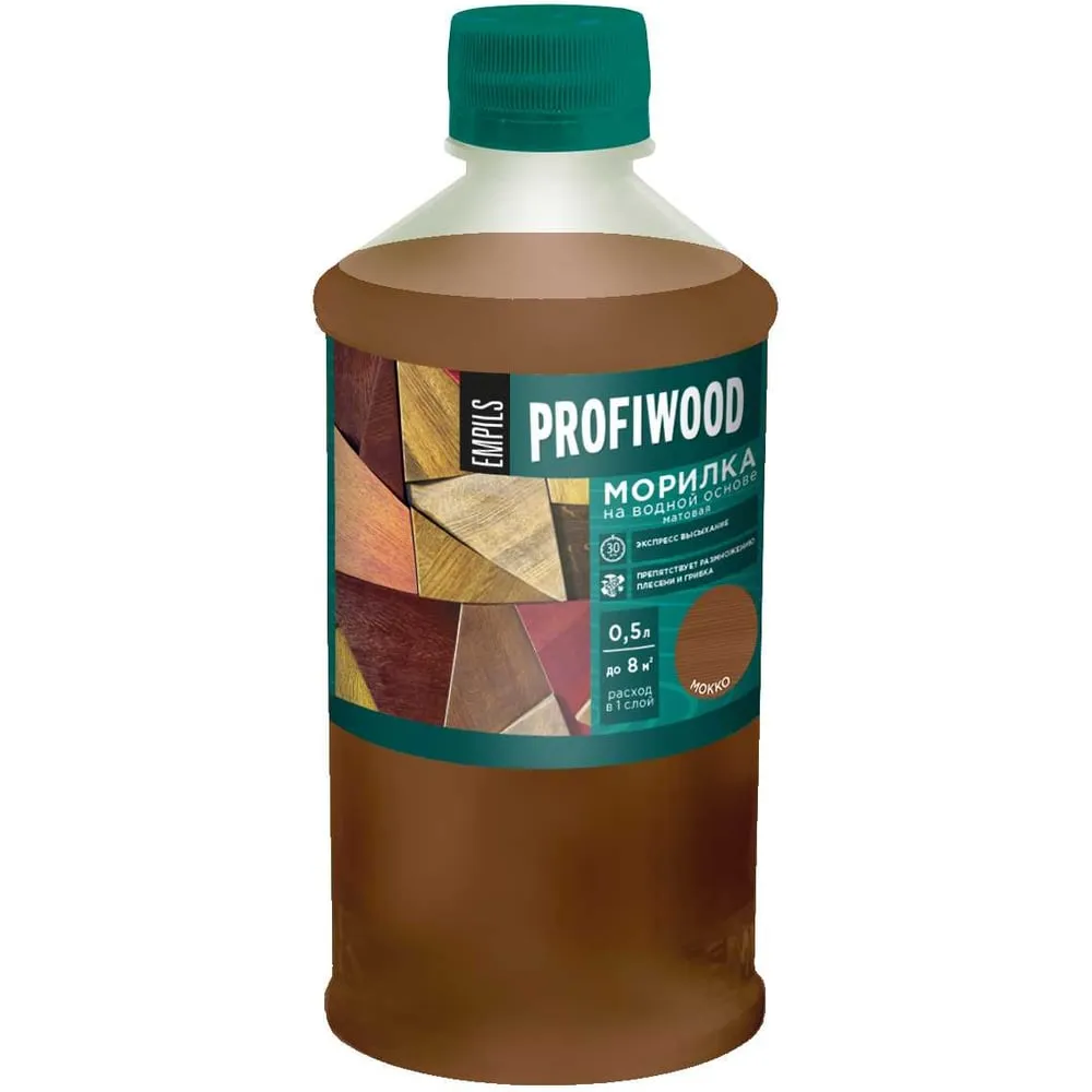 Морилка на водной основе PROFIWOOD мокко 0.5 л / 0.5 кг