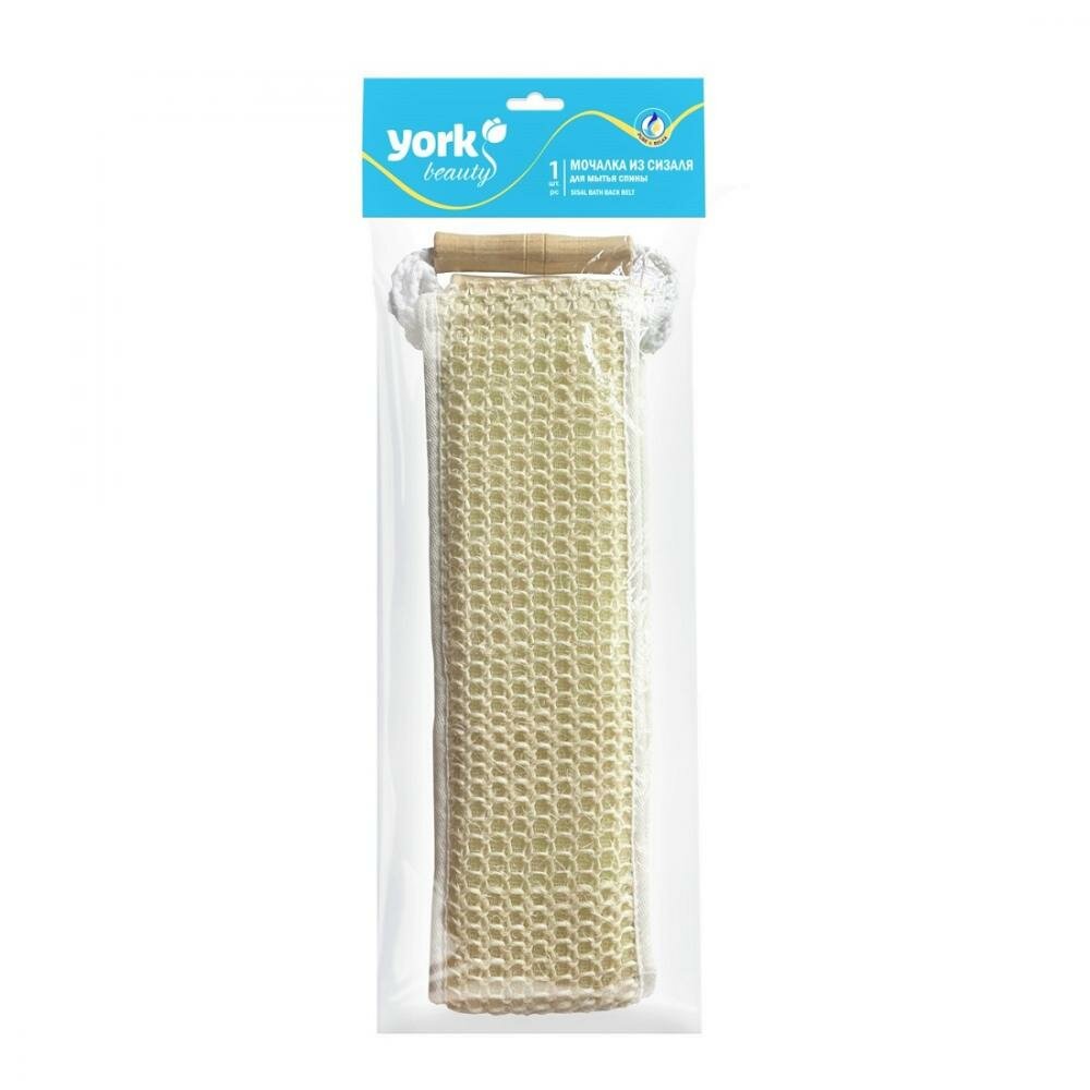 Мочалка для тела из сизаля 60см с деревянными ручками HD-060 (1*300=300)