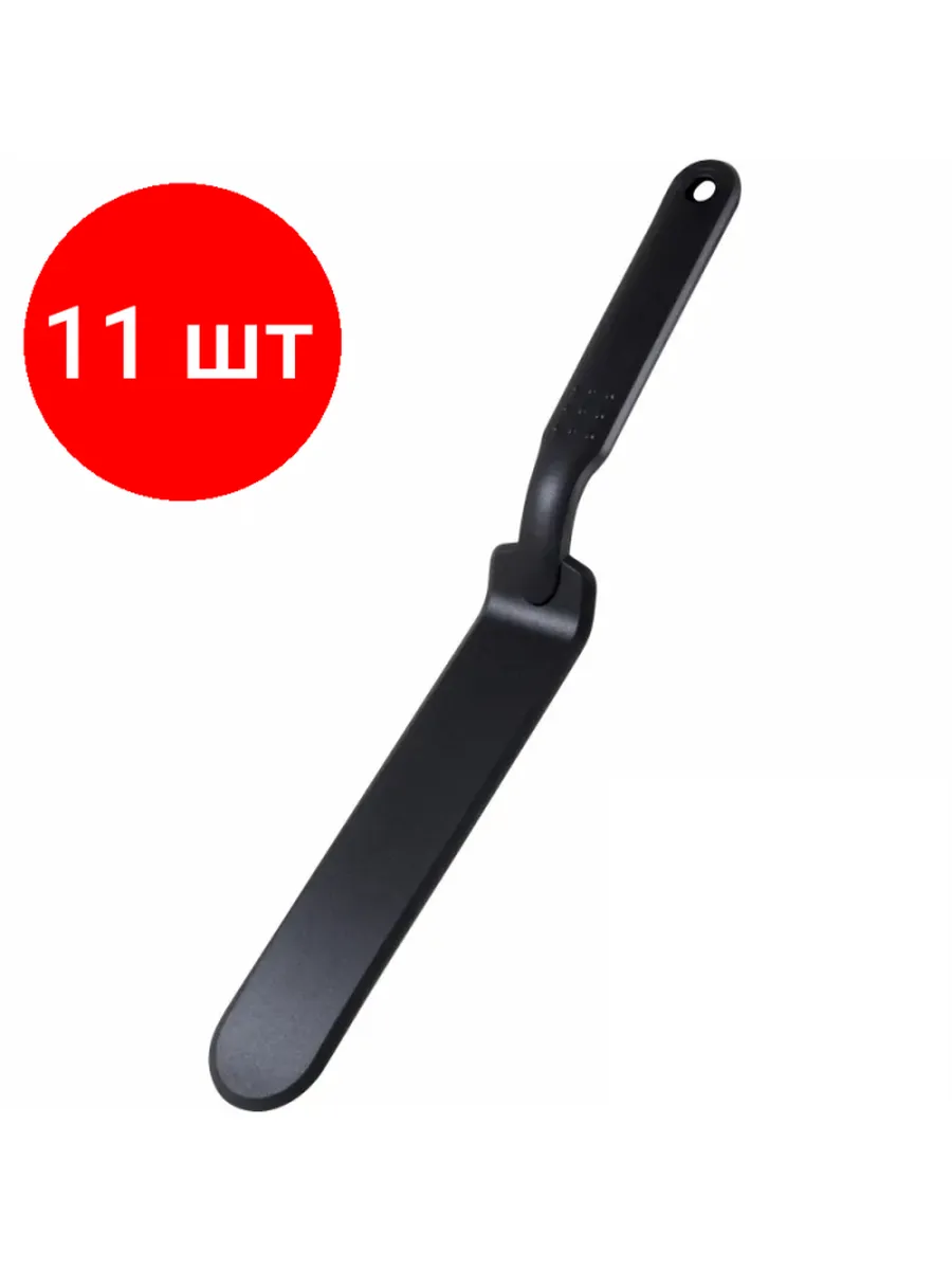 Лопатка кондитерская (черный нейлон), CUOCO, 32*4 см, тм Mallony