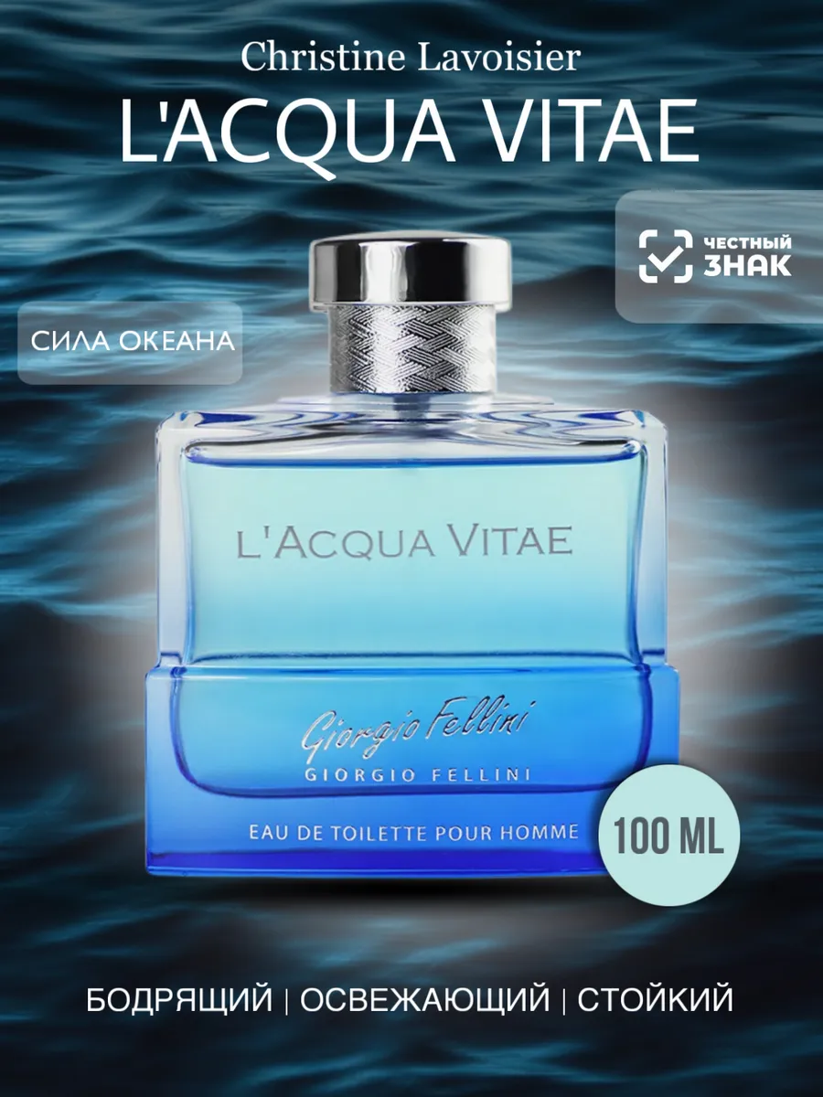 Туалетная вода мужская Giorgio Fellini L'Acqua Vitae, 100 мл 9148508