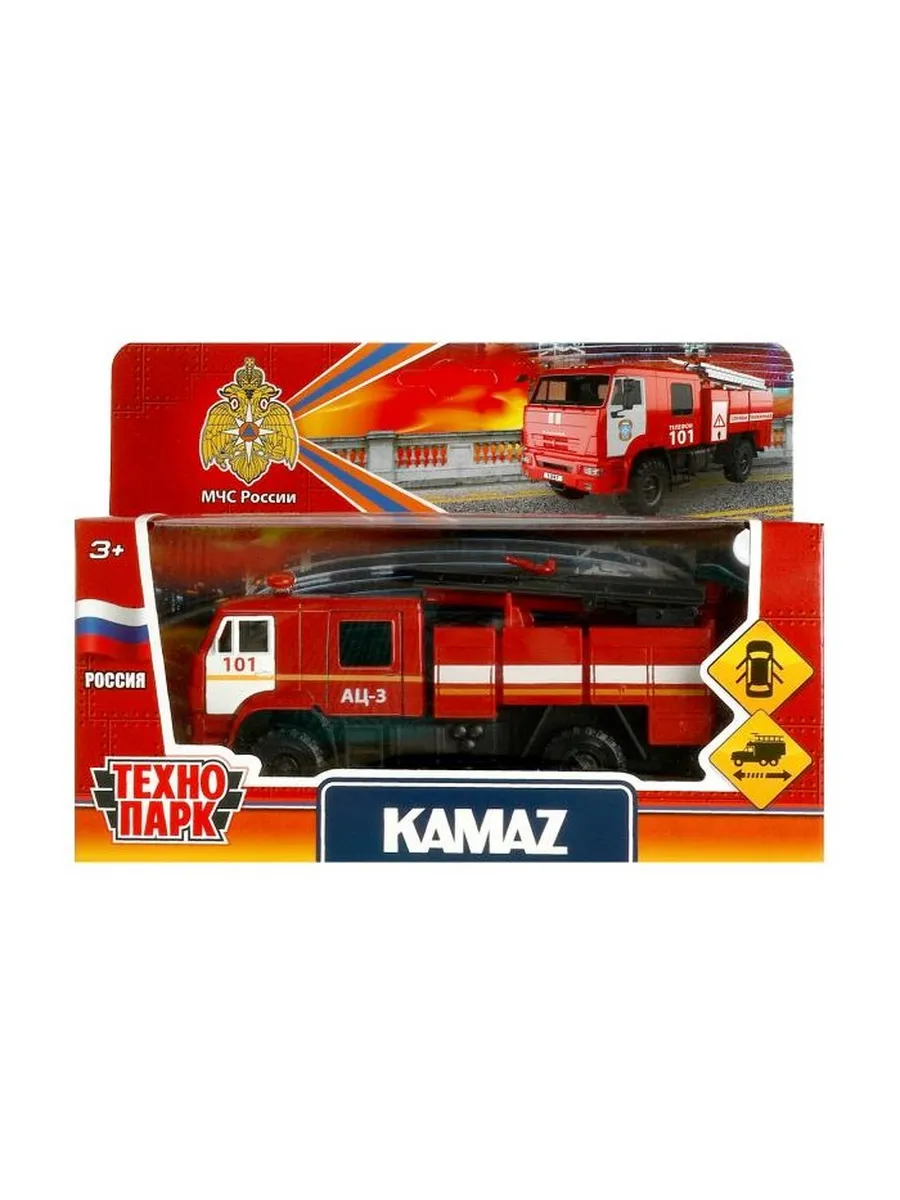 Машина металл Технопарк КАМАЗ-43502 МЧС 15,5 см KAM43502-15MES-RD