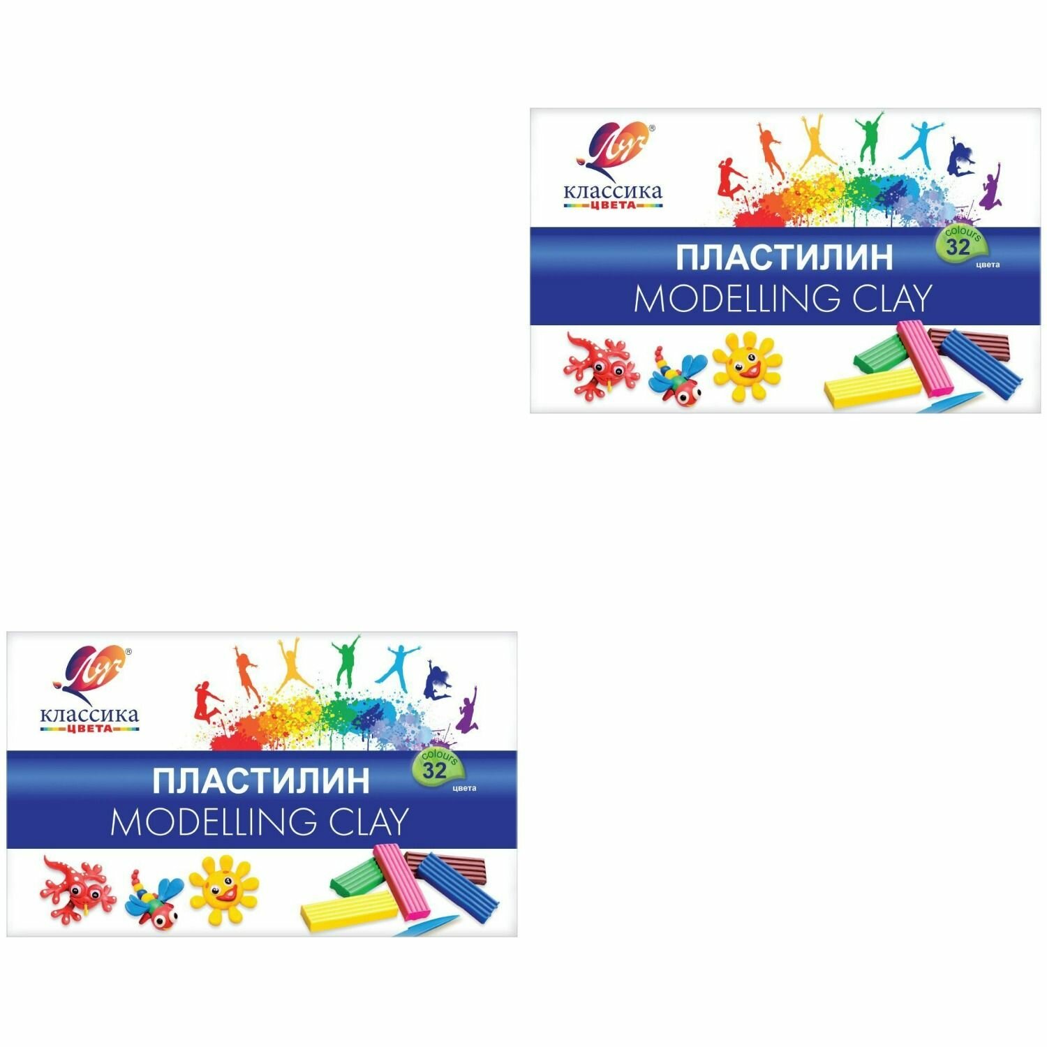 Пластилин ЛУЧ "Классика" 32 цв 640г