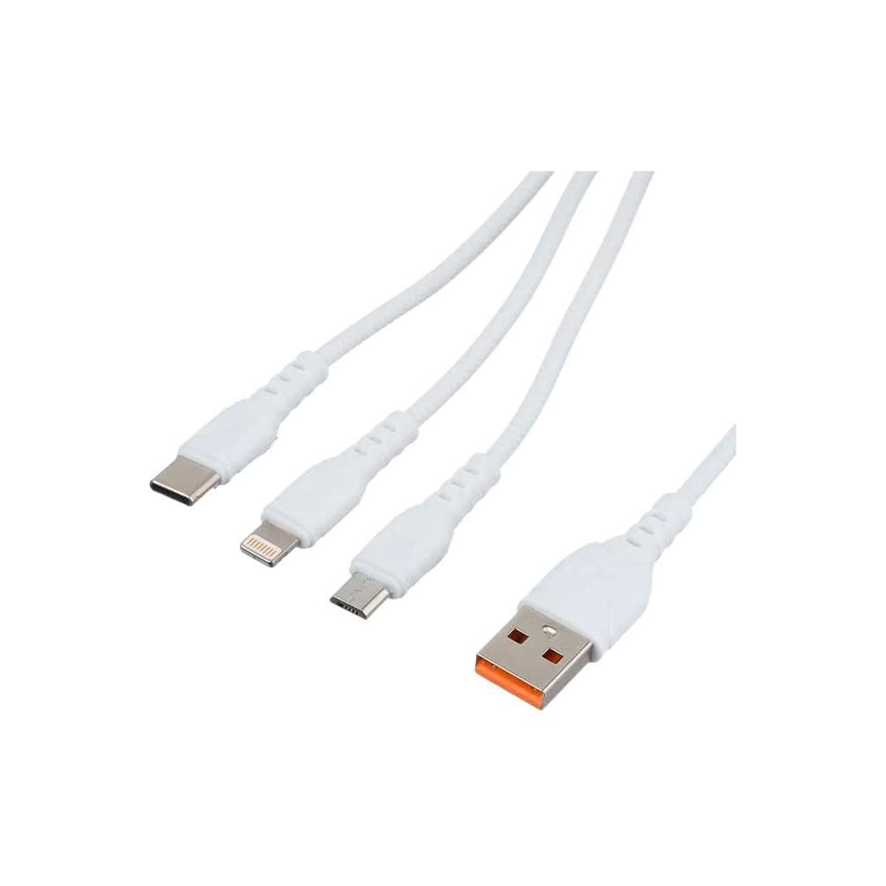 Кабель GoPower GP05-3-1 USB (m)-Type-C/Lightning/microl