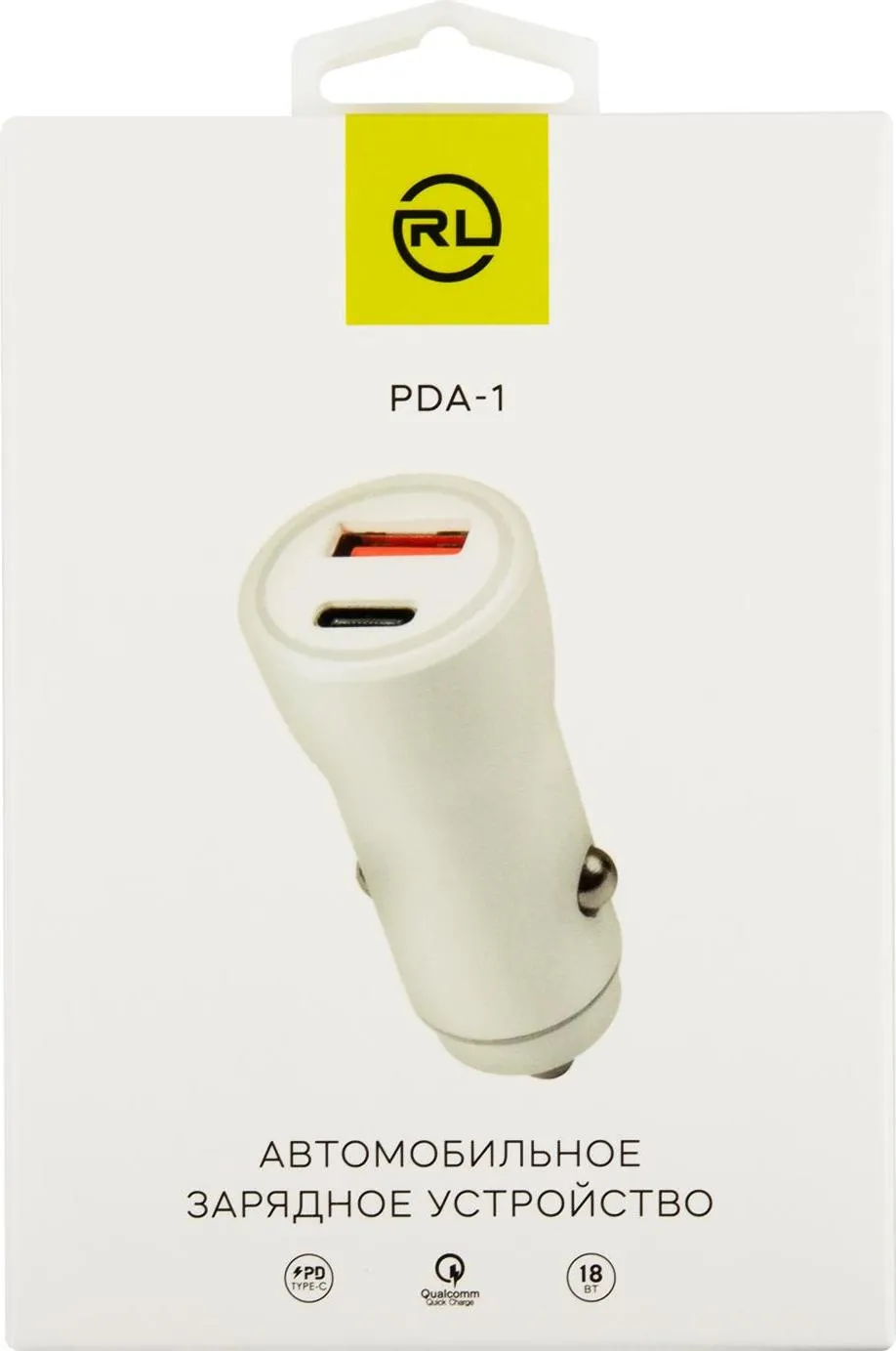 АЗУ Red Line Tech USB (QС 3.0 18W) + Type-C (PD 18W) (модель PDA-1), белый