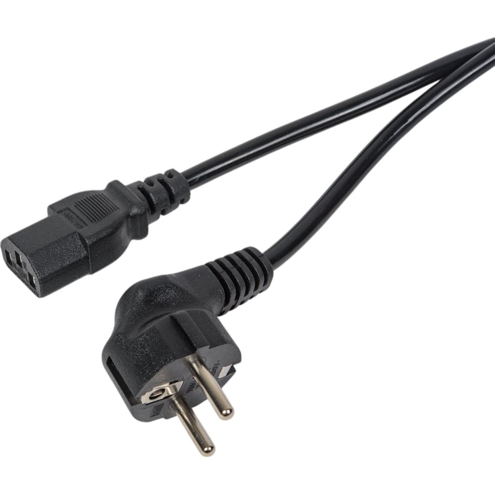 Кабель питания GoPower евровилка СЕЕ 7/7-C14 (f) 1.2м Г