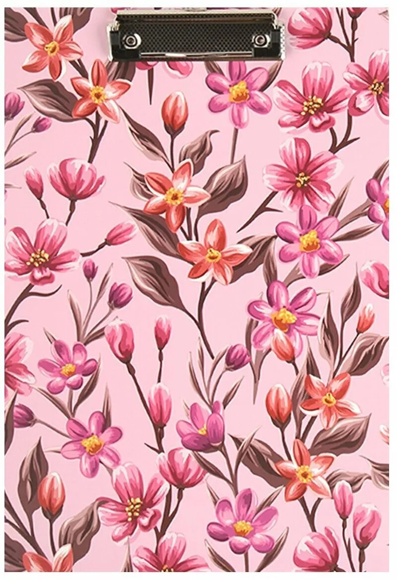 КЛИПБОРД, DEVENTE «FLOWERS», A4 ЛАМИНИРОВАННЫЙ КАРТОН, РИСУНОК,3034905