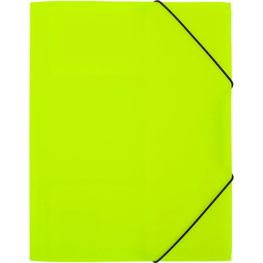 Папка на резинке Expert Complete PRISMA NEON A4 600 мкм 35 мм лайм