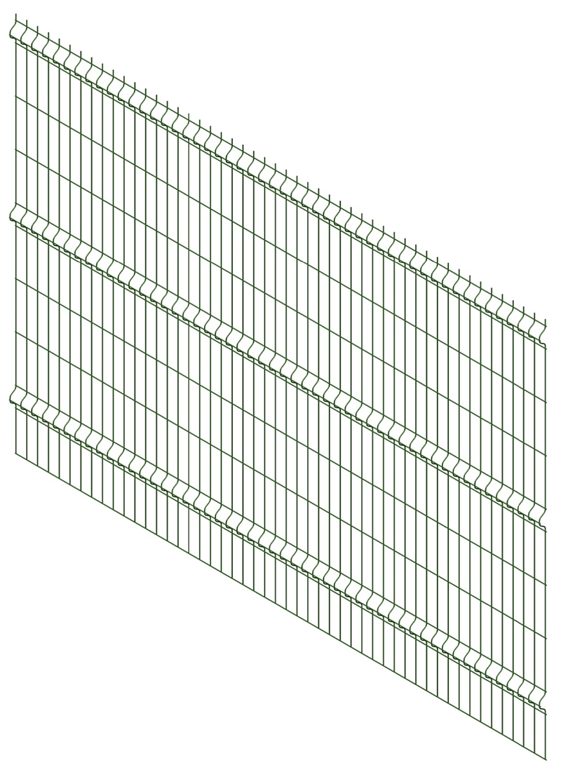 Панель ПРЕГРАДА V2 2530*1030 яч.55х200 3,0мм Zn+ПП RAL6005