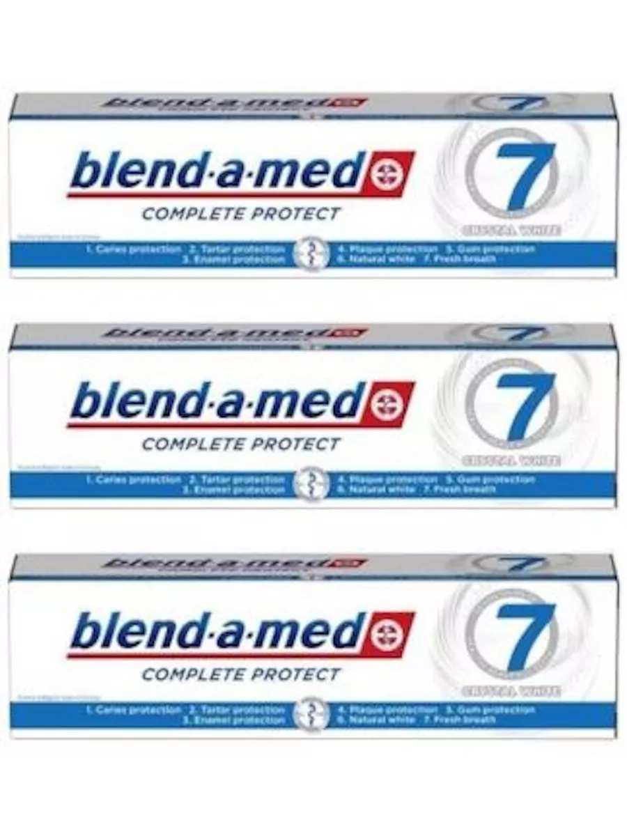 Зубная паста "BaM Complete Protect 7" (75 мл) Crystal White (12 шт/ящ)