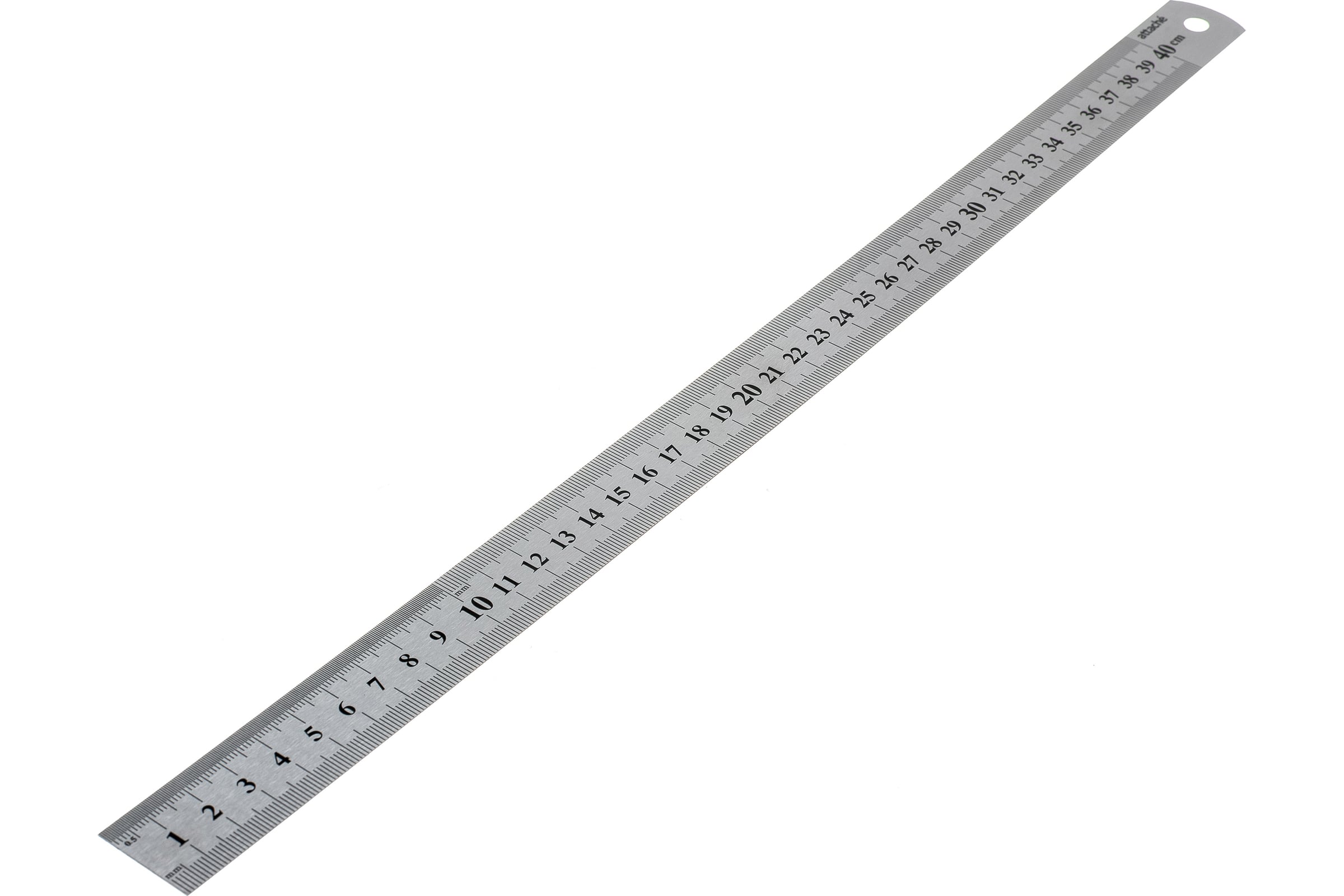 Линейка металлическая 40 см, в AR-40/META/чехле, AR-40;МЕТАЛЛ