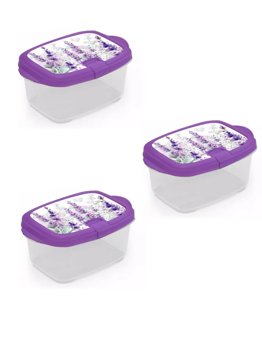 Контейнер Lavender 0,7л прямоуг- 97144