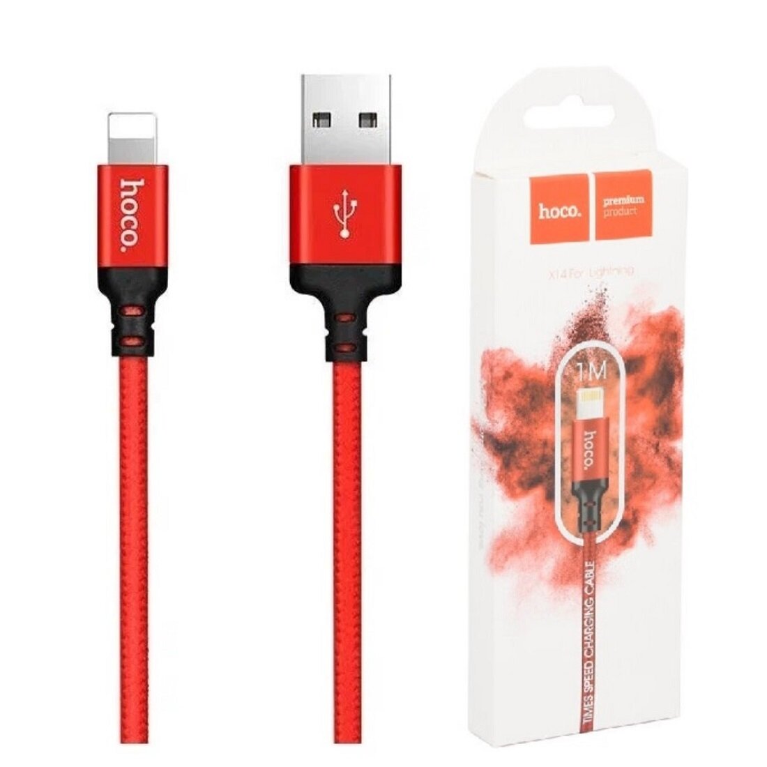 кабель iP hoco X14 1m в упак