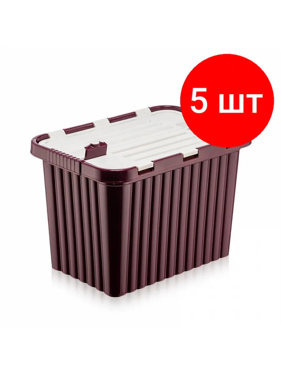 Ящик для хранения со створками МЕНТОЛОВЫЙ "Сплит" 16л Ш255*Д380*В255 (уп12) Dunya