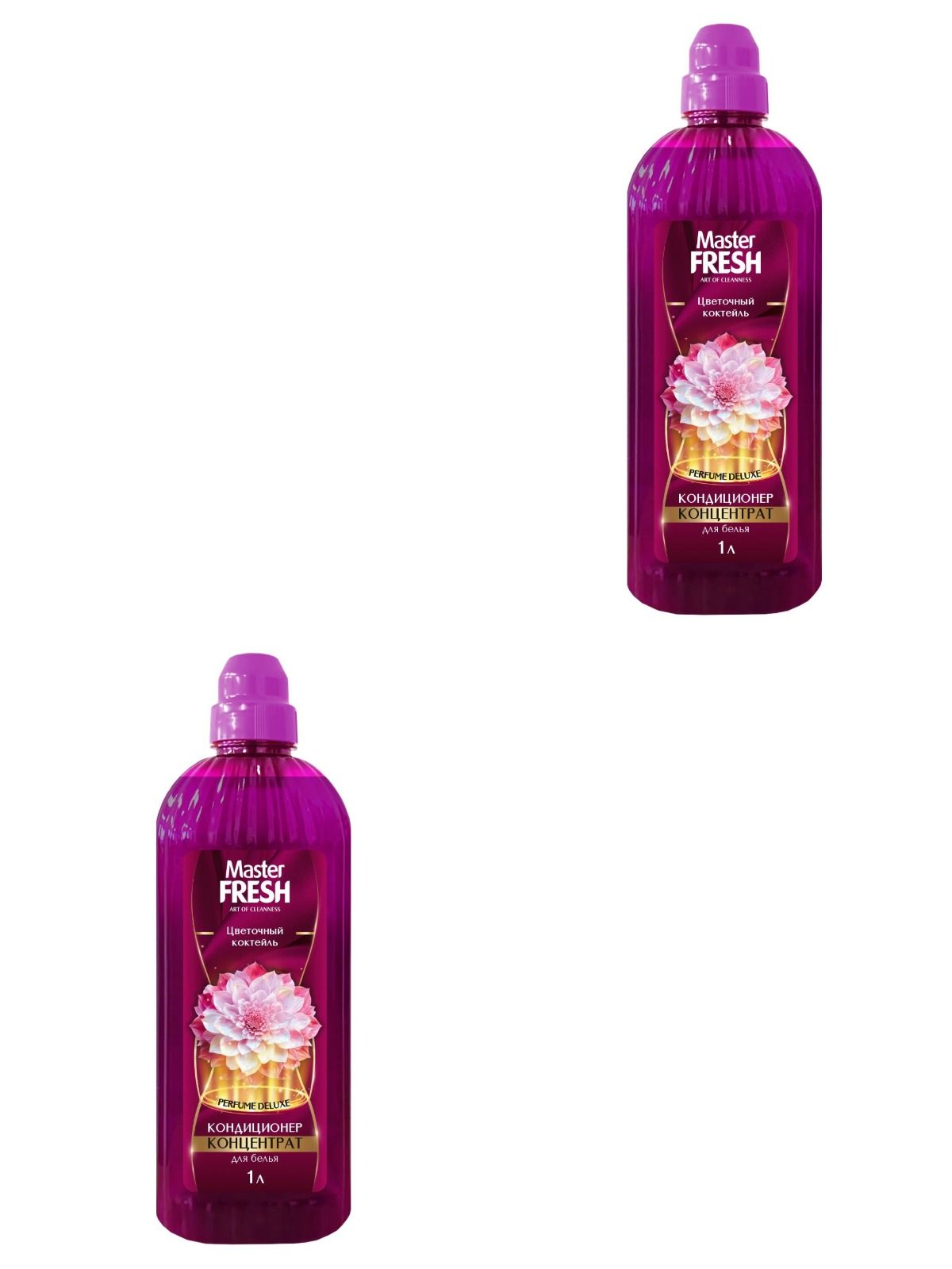 Кондиционер для белья КОНЦЕНТРАТ "Master Fresh Premium Delux" ФЛАКОН (1л) Цветочный Коктейль (9 шт/я
