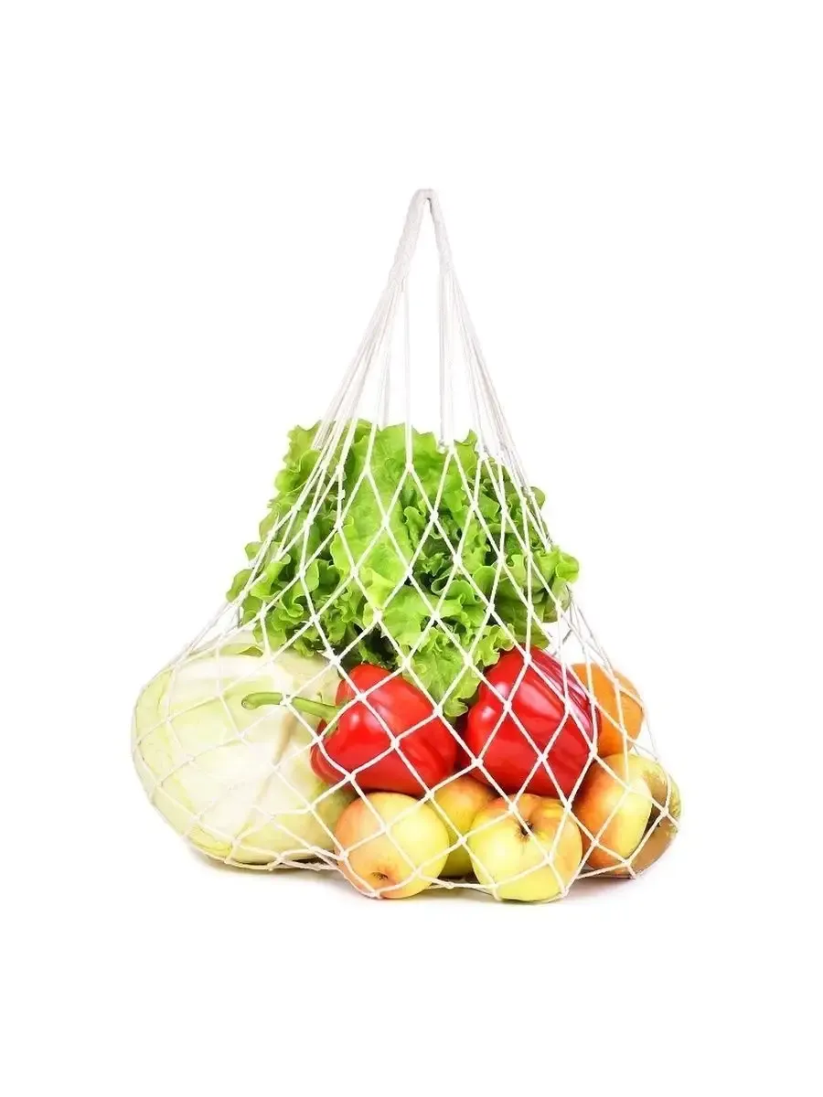 Сумка продуктовая в ассортименте (бел, салат, голуб).(5)