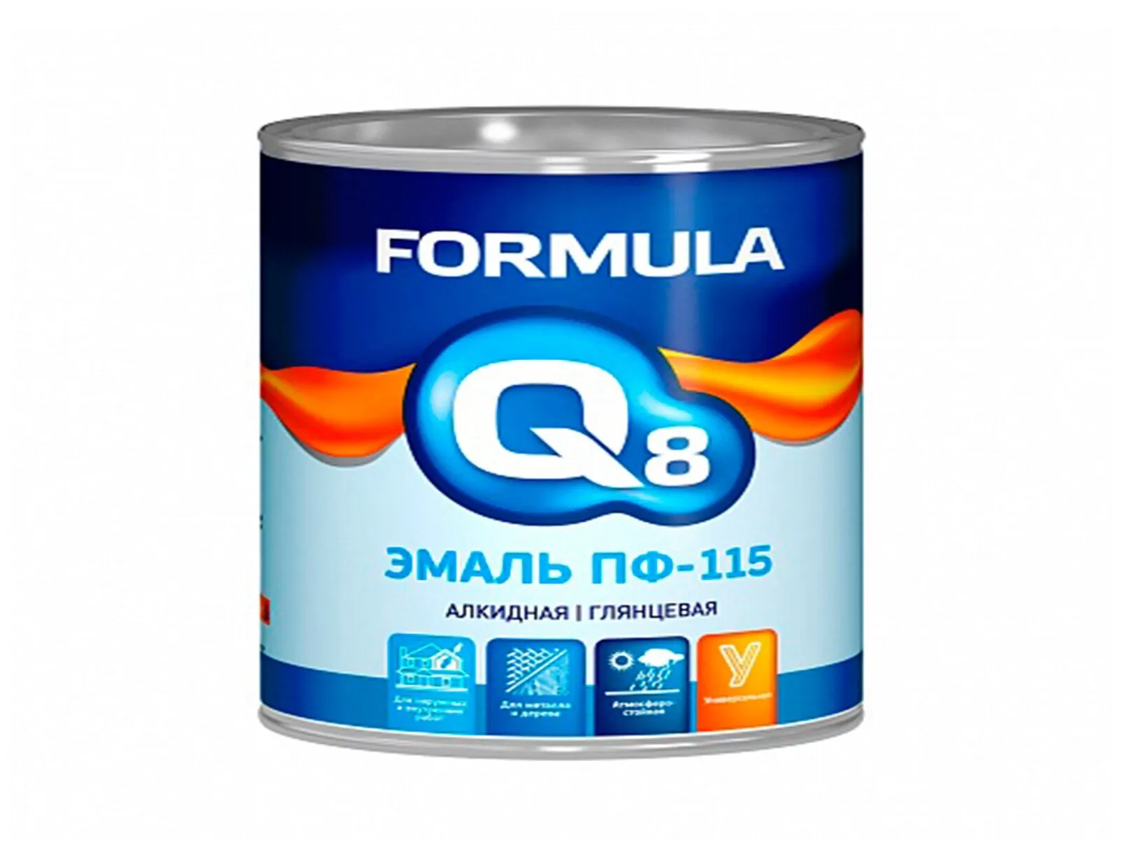 FORMULA Q8 Эмаль ПФ-115 алкидная БЕЛАЯ 2,6 кг