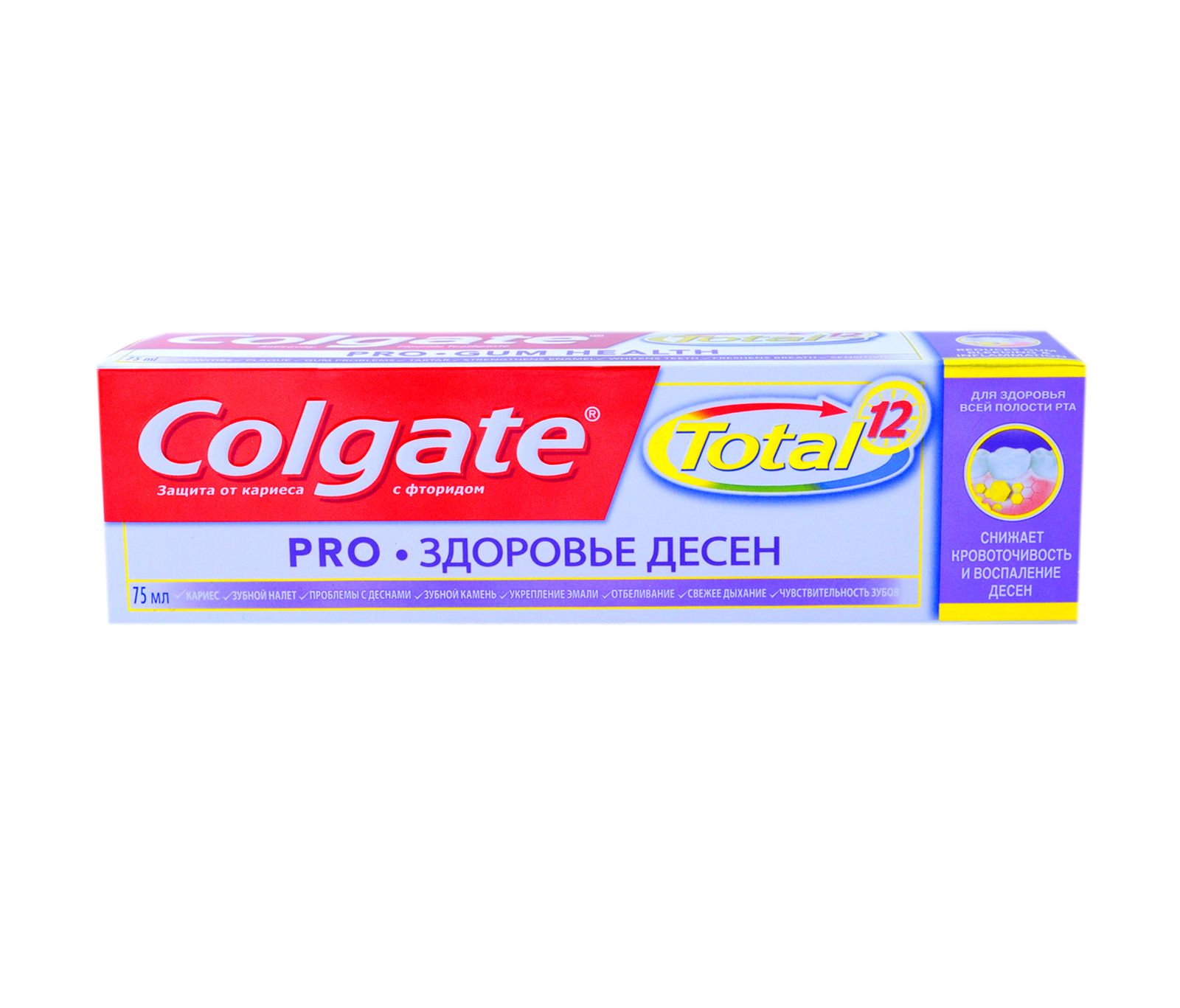 Зубная паста "Colgate Total 12" (75 мл) Здоровье Десен (12 уп/48 ящ)