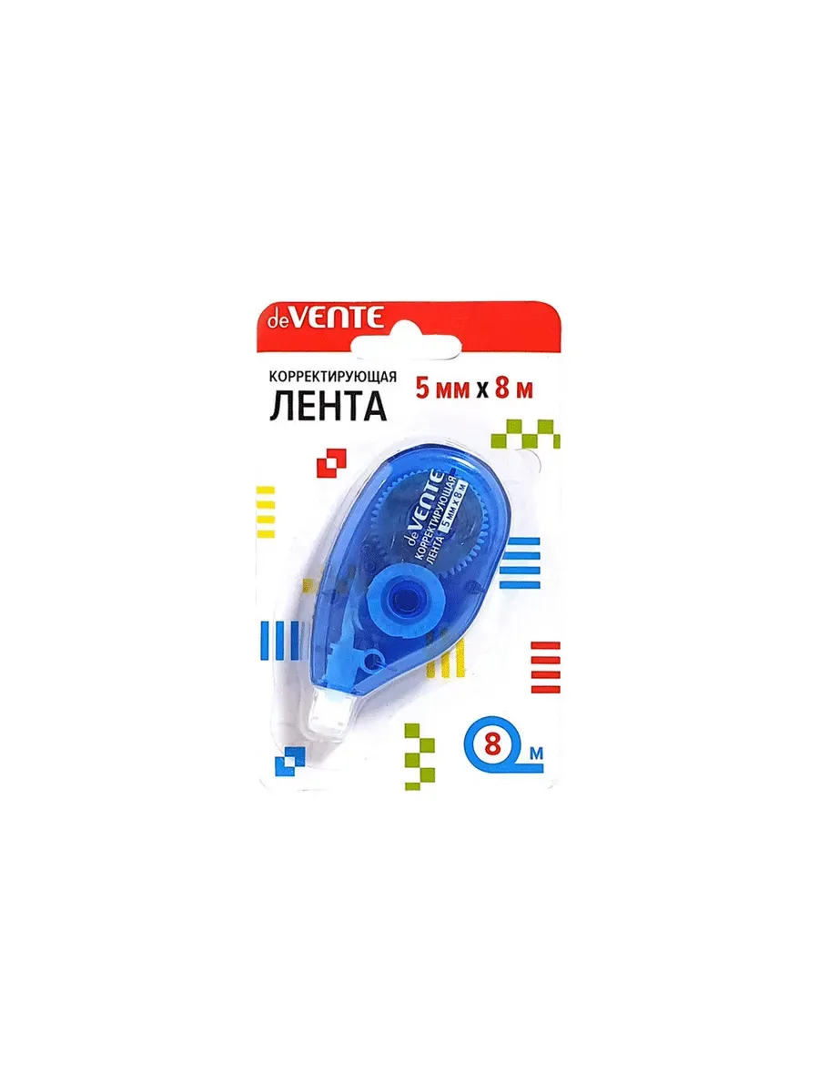 Корректирующая лента "deVENTE. Degrade" 5 ммx08 м, цвет деграде, прозрачный корпус, фронтальный аппл