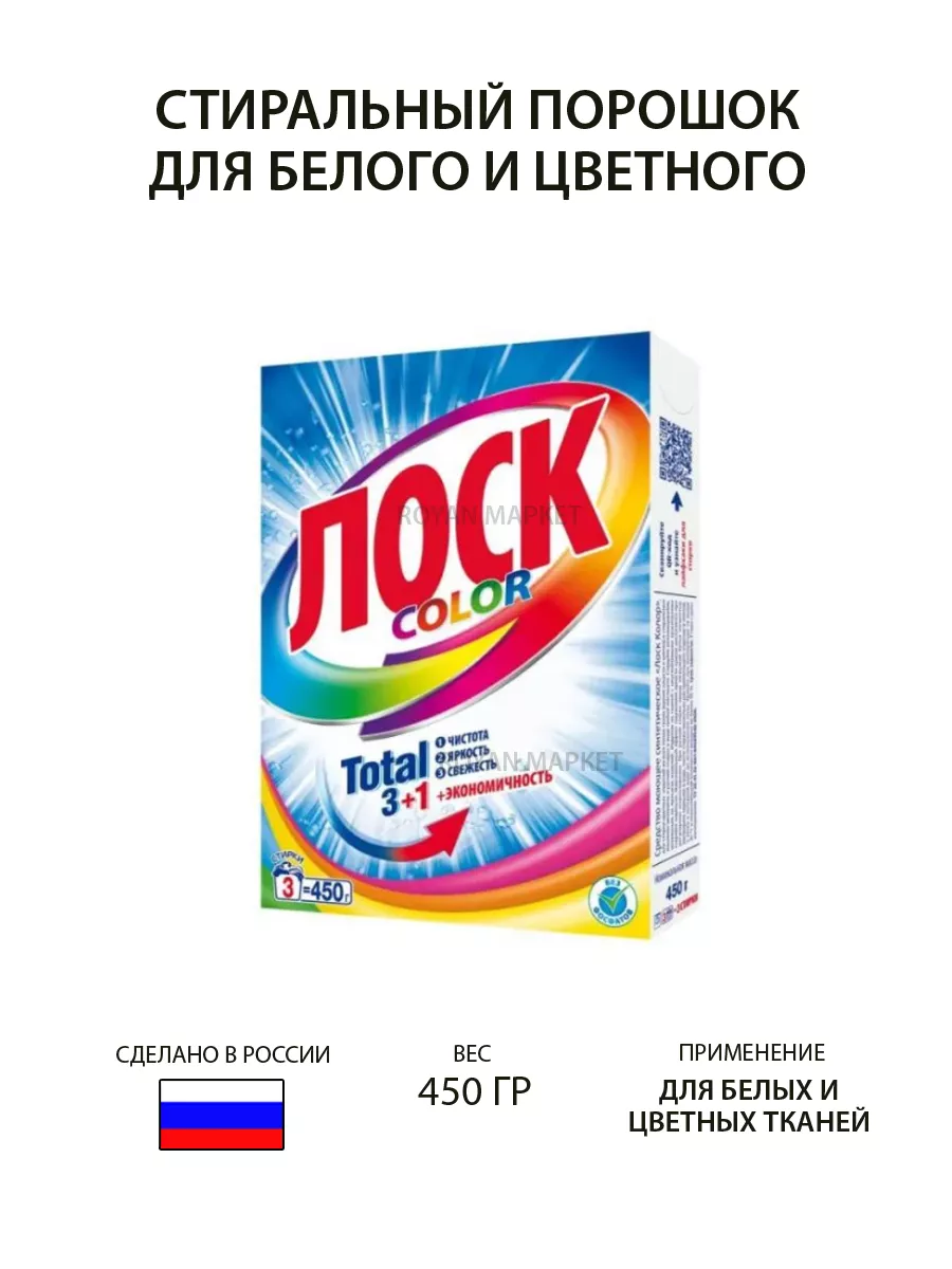 Стиральный порошок СМС ЛОСК автомат 450 гр (24)