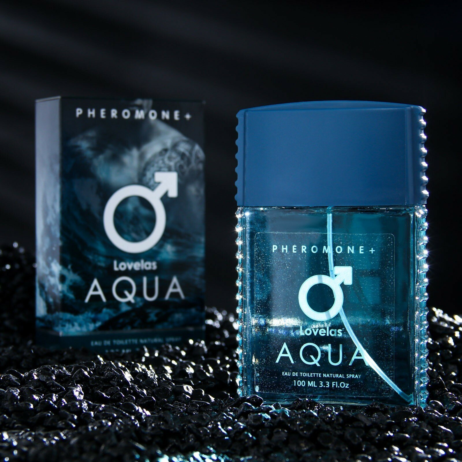 Туалетная вода мужская с феромонами Lovelas Aqua, 100 мл 6881670
