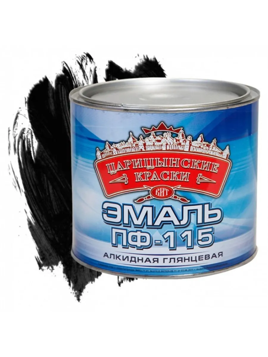 Эмаль ПФ 115 черная 1.9 кг (6)