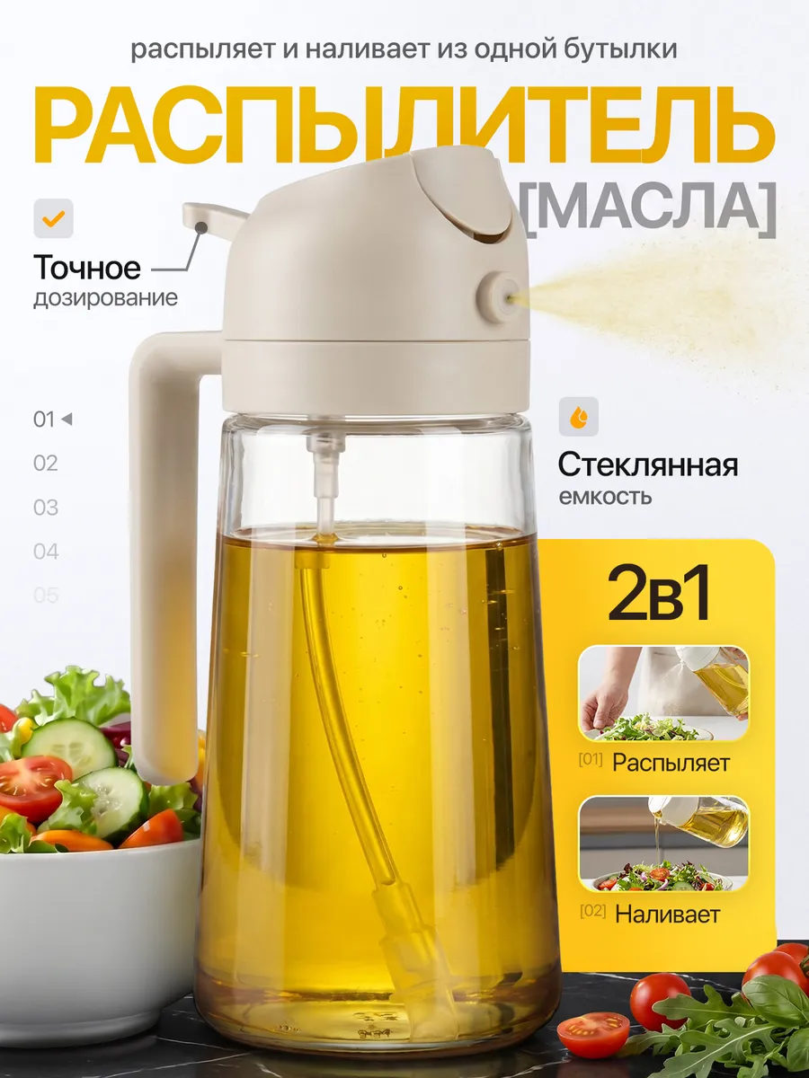 Бутылка-Спрей для масла 2в1 КН-3653 XR-1088 (80)