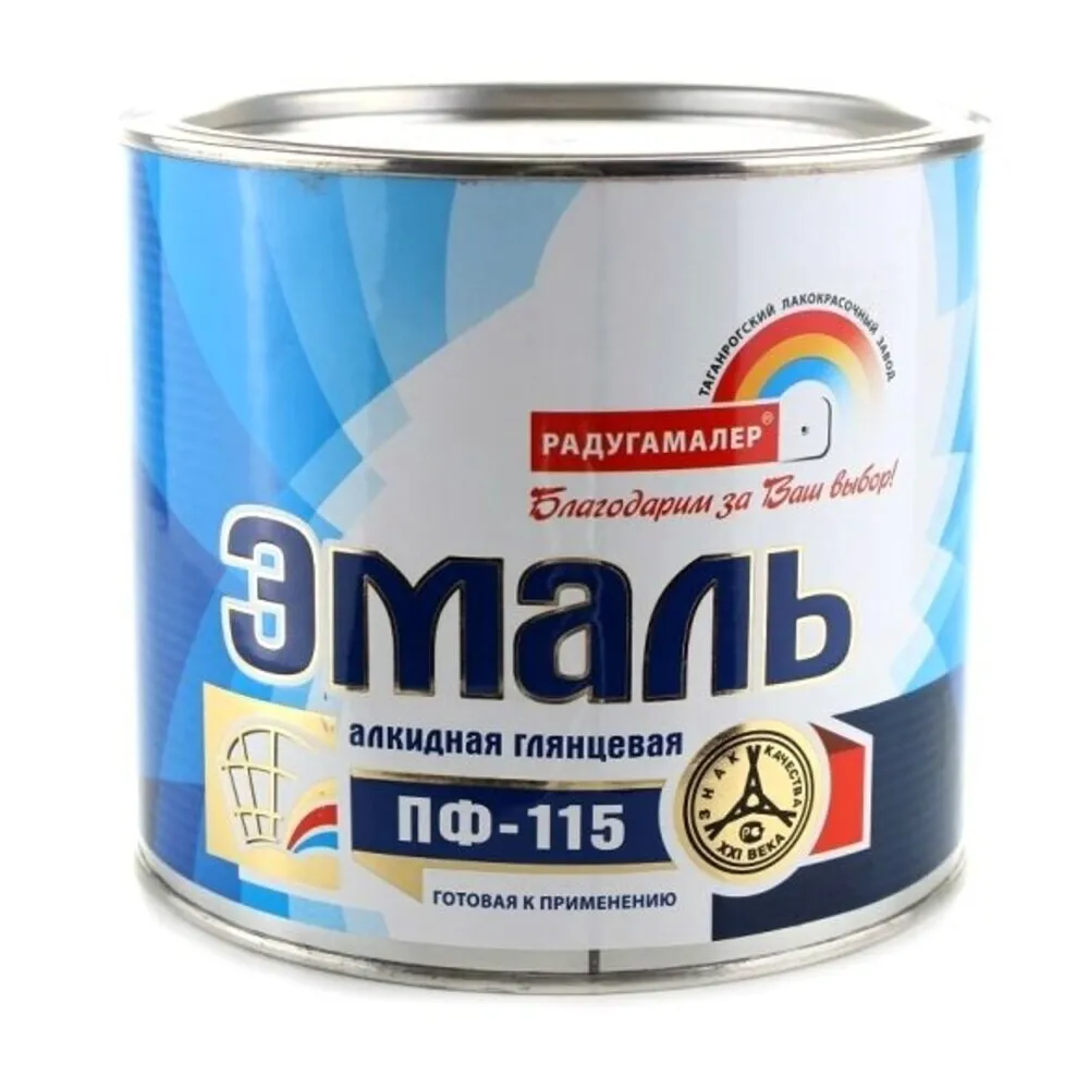 Радуга Эмаль ПФ-115 Серебрянка 0.8 кг