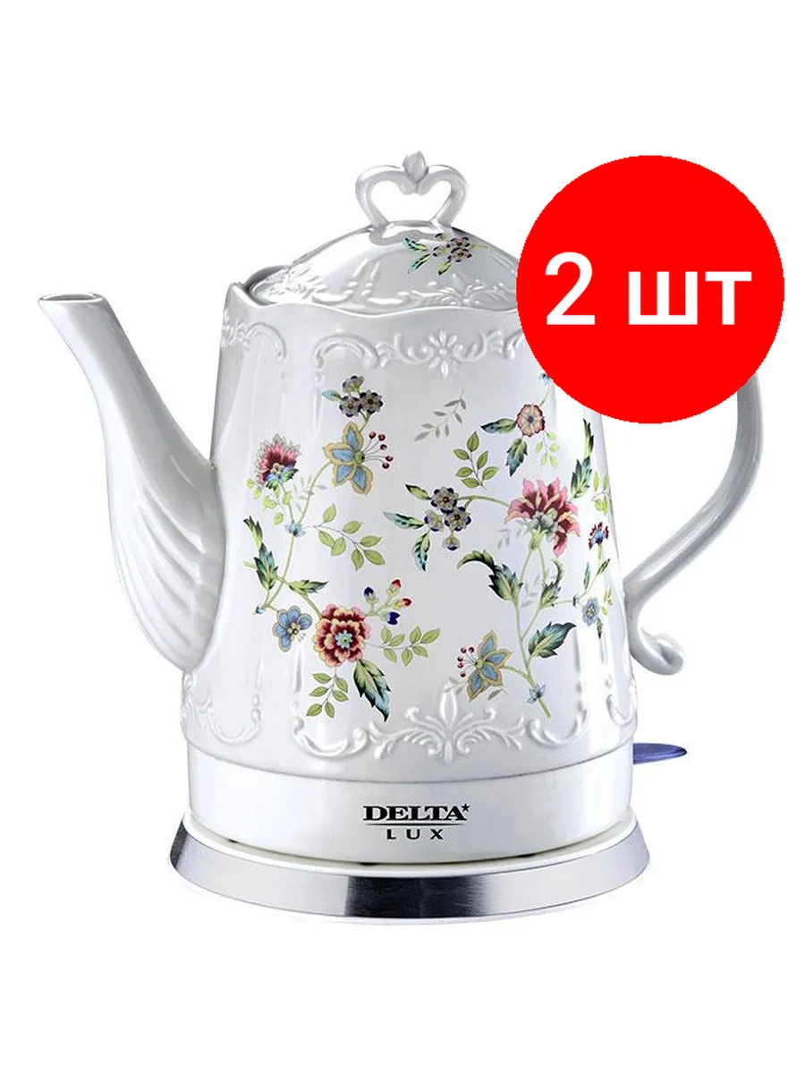 Чайник электрич. DE-1010 ЛИМОНЫ фарфор 1,5л 1500Вт (6)