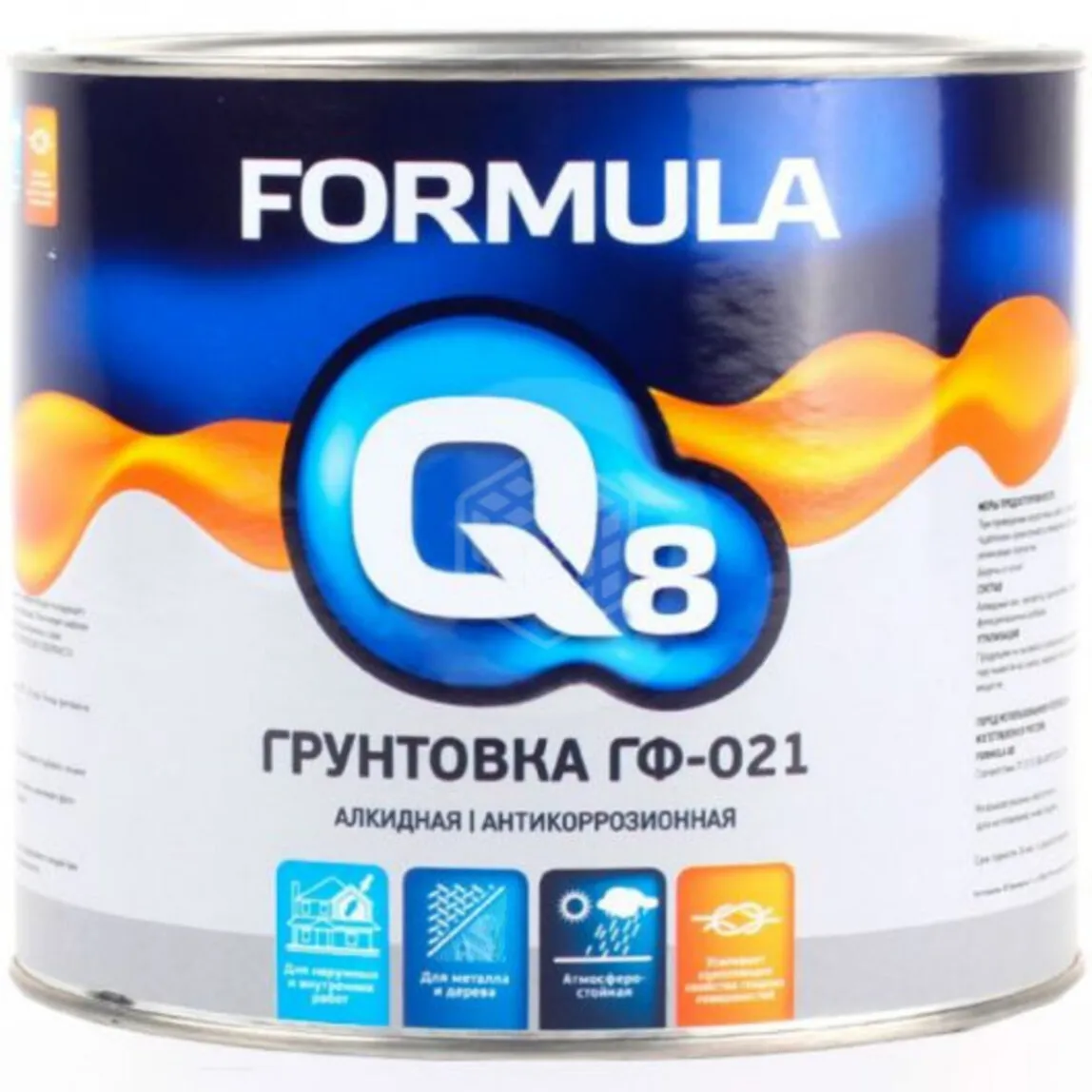 FORMULA Q8 ГРУНТОВКА ГФ-021 СЕРАЯ 2,6КГ